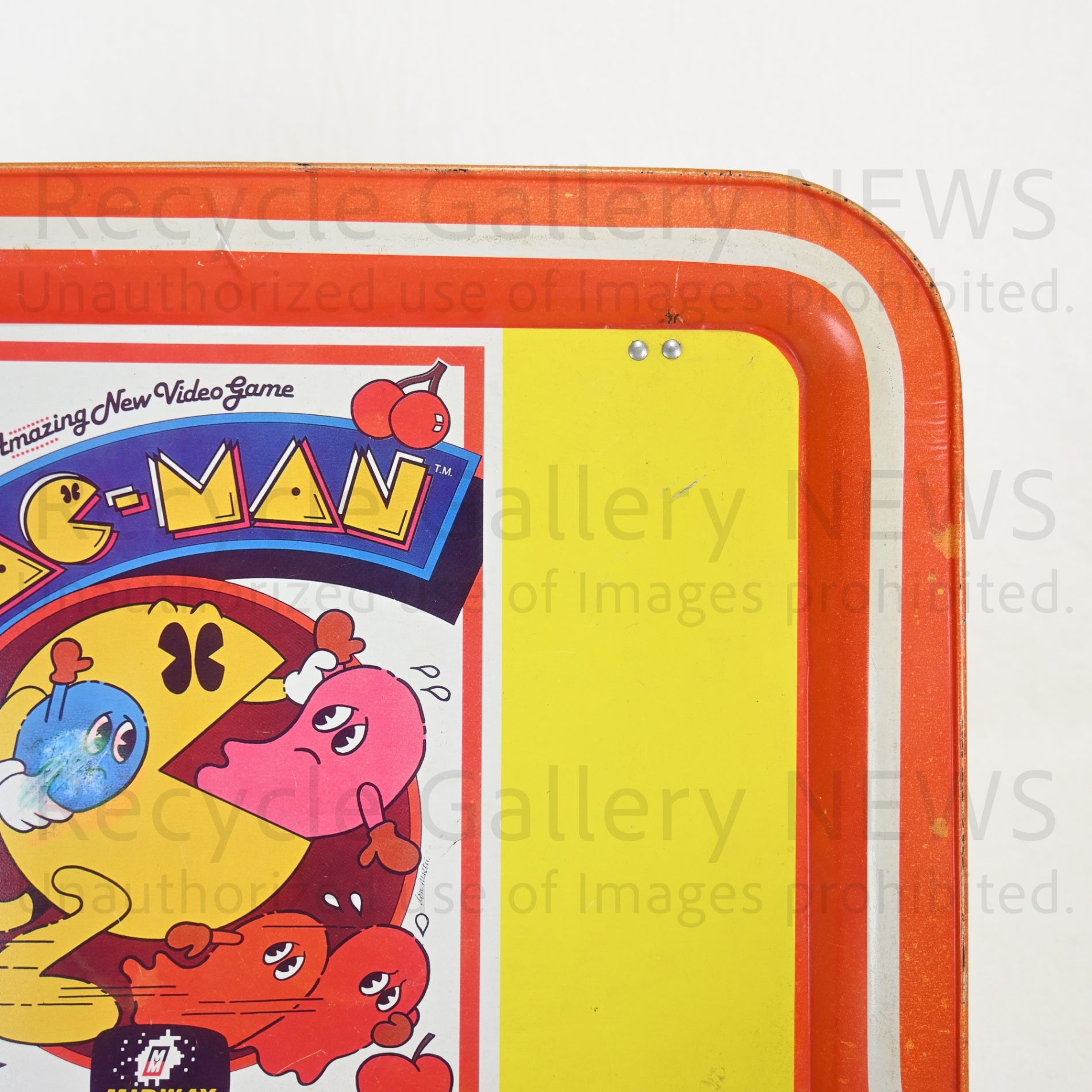 PAC-MAN Folding Mini Table Tin Tray 1980’s Vintage / パックマン 折りたたみ ミニテーブルトレー ブリキトレイ 80年代ヴィンテージ