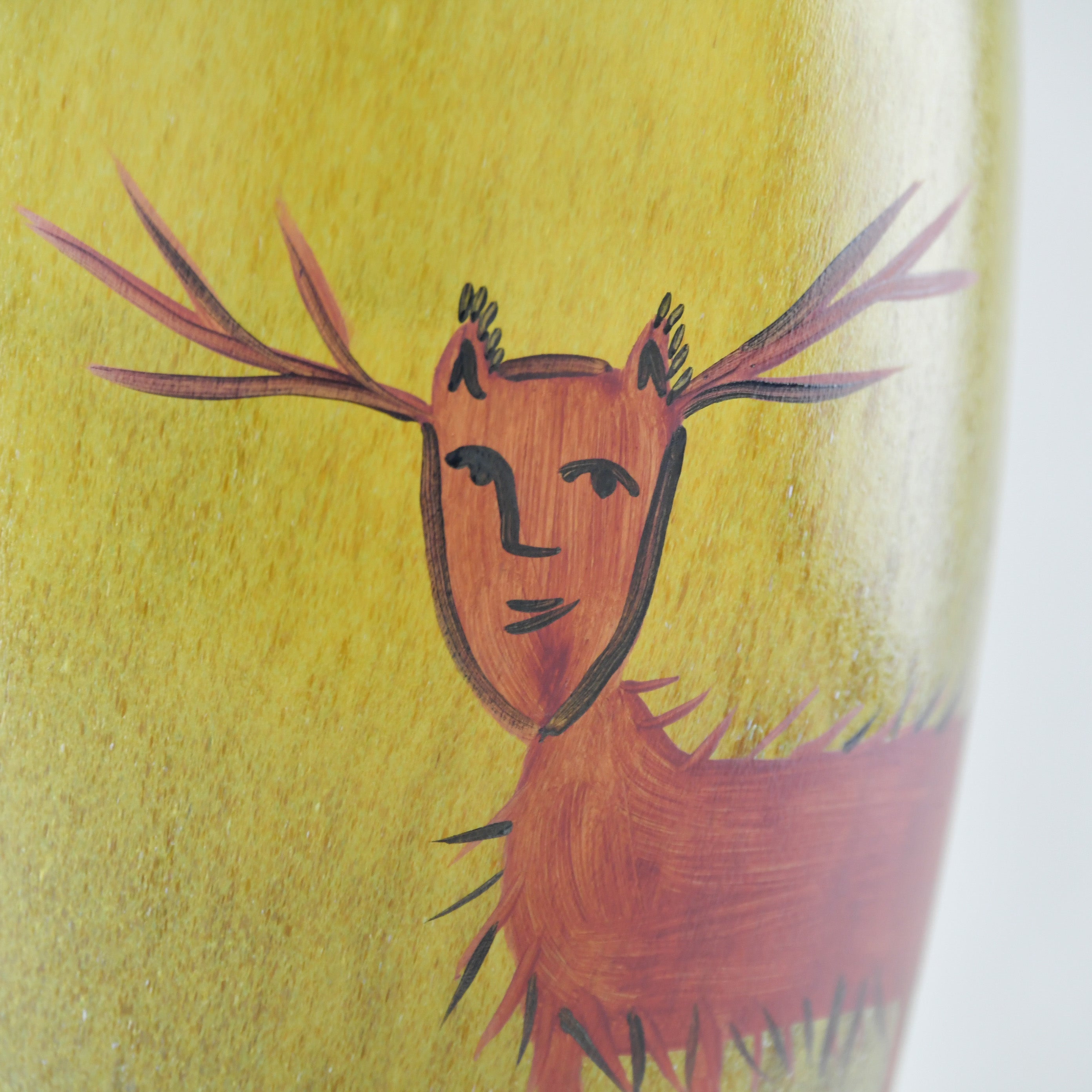 Ulrica Hydman-Vallien NEVADA 1990's Deer Vase KOSTA BODA / ウルリカ・ヒードマン・ヴァリーン ネヴァダ 1990年代 鹿 花瓶 コスタボダ 北欧デザイン