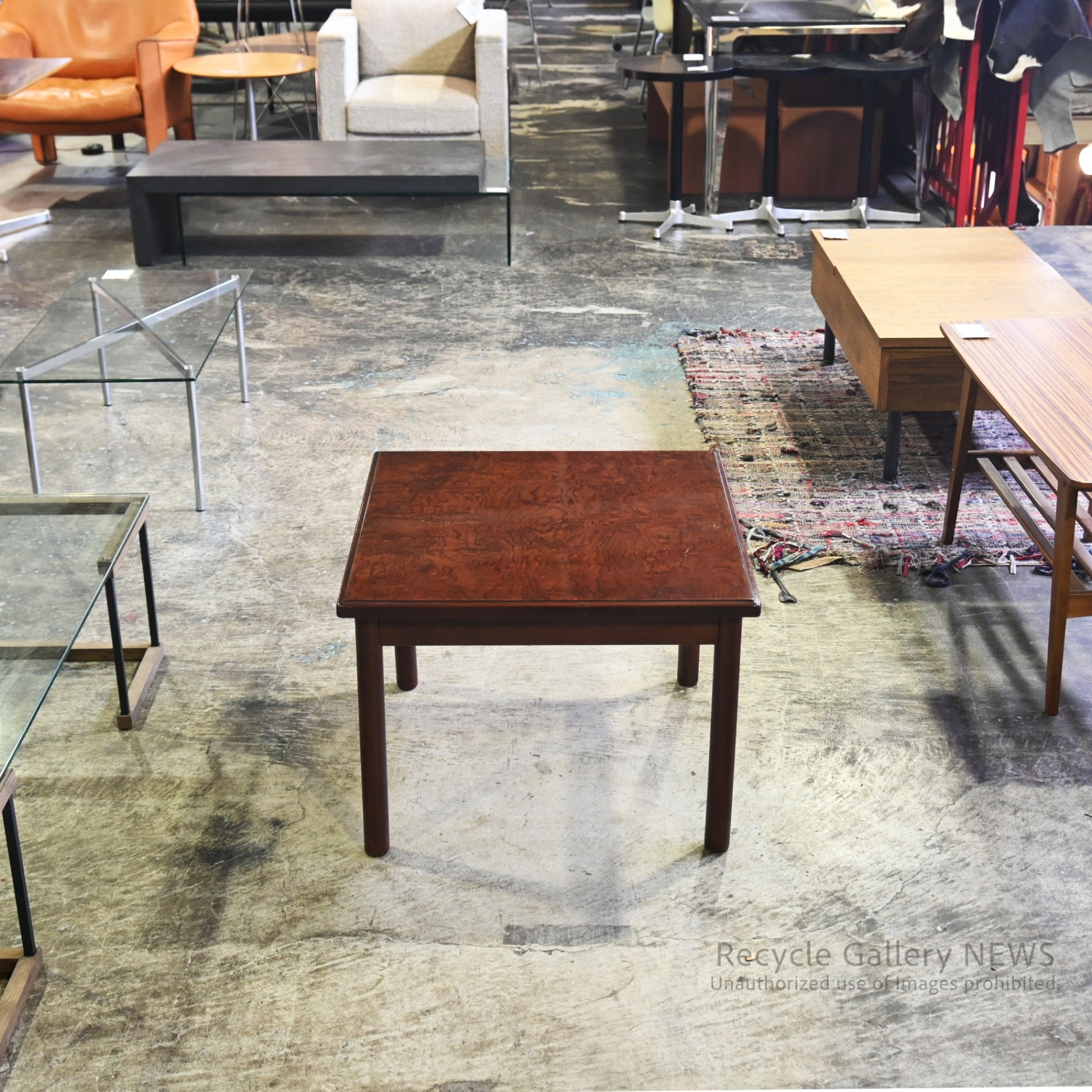 Old Maruni Mahogany Square Table Japanese Modern Design / オールドマルニ マホガニースクエアテーブル 日本 モダンデザイン