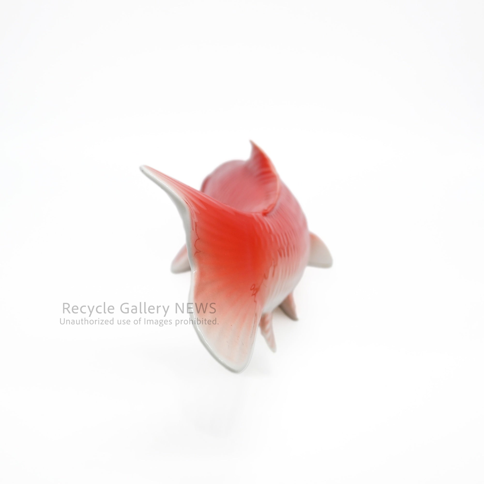 NIPPON TOKI KAISHA Old Noritake Carp Figurine Showa Retro Red Vintage / 日本陶器会社 オールドノリタケ 鯉 フィギュリン 昭和レトロ 赤 ヴィンテージ