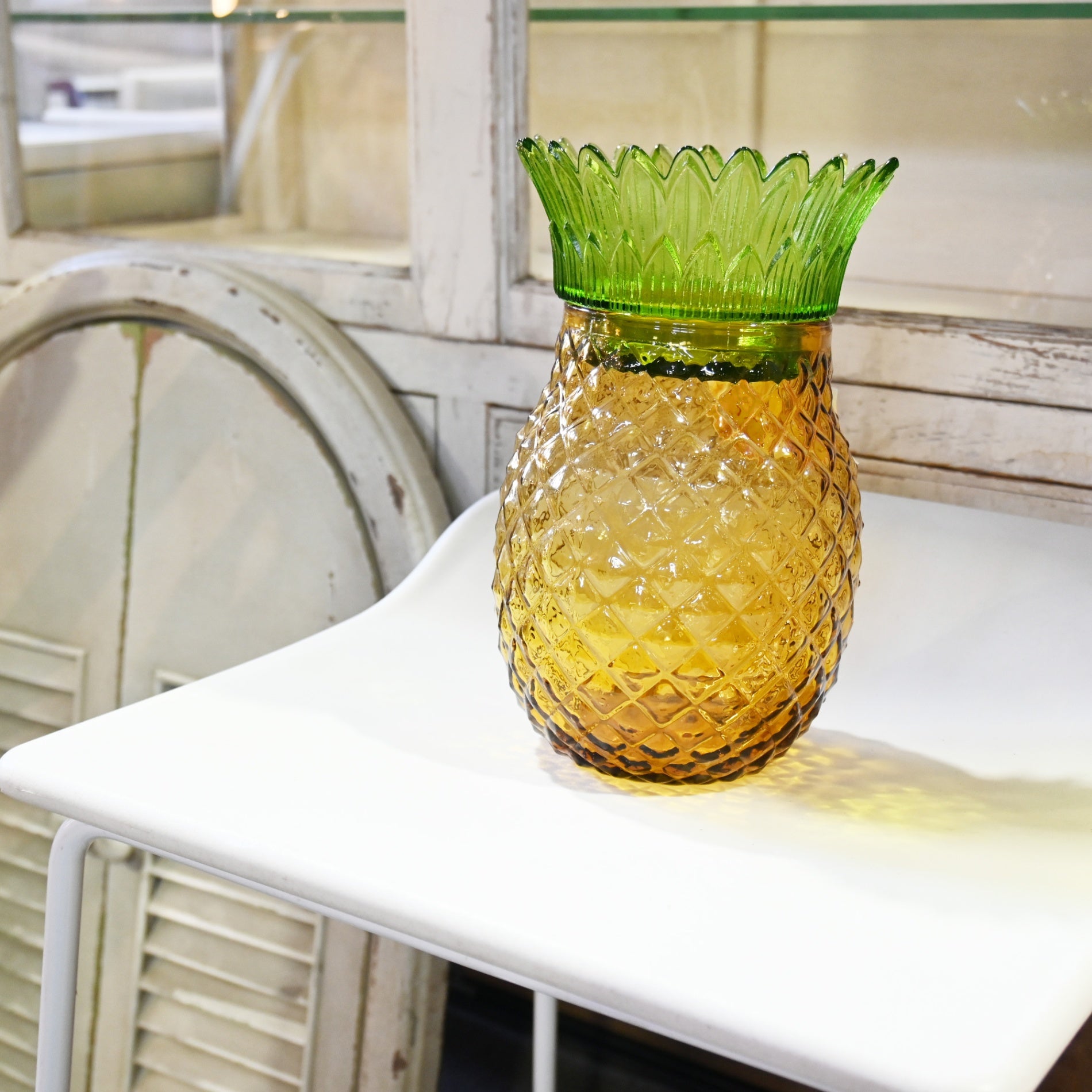 KIDTUNG Pineapple Trinket Box Bangkok Select Shop Item Glass Bottle / パイナップル 小物入れ バンコク セレクトショップアイテム ガラス瓶