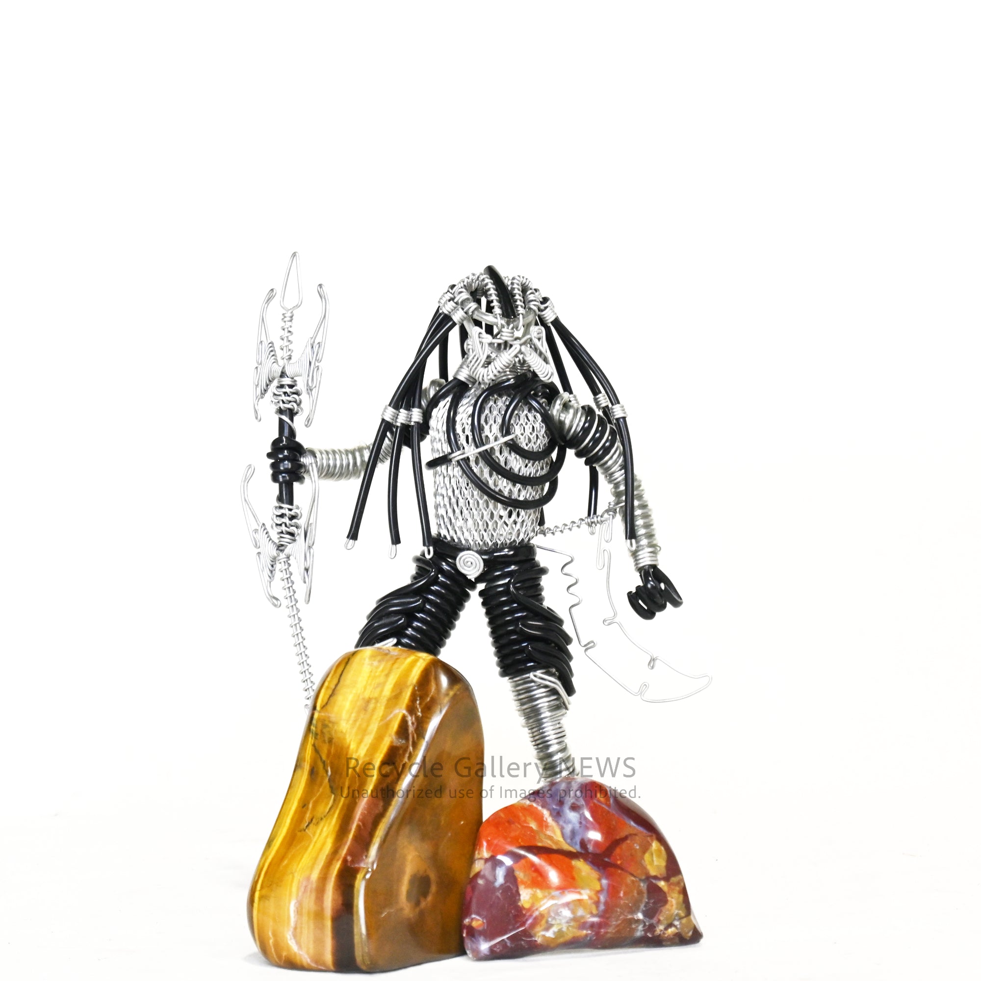 Wire art figure Predator Handmade Objetct / ワイヤーアートフィギュア プレデター ハンドメイド オブジェ