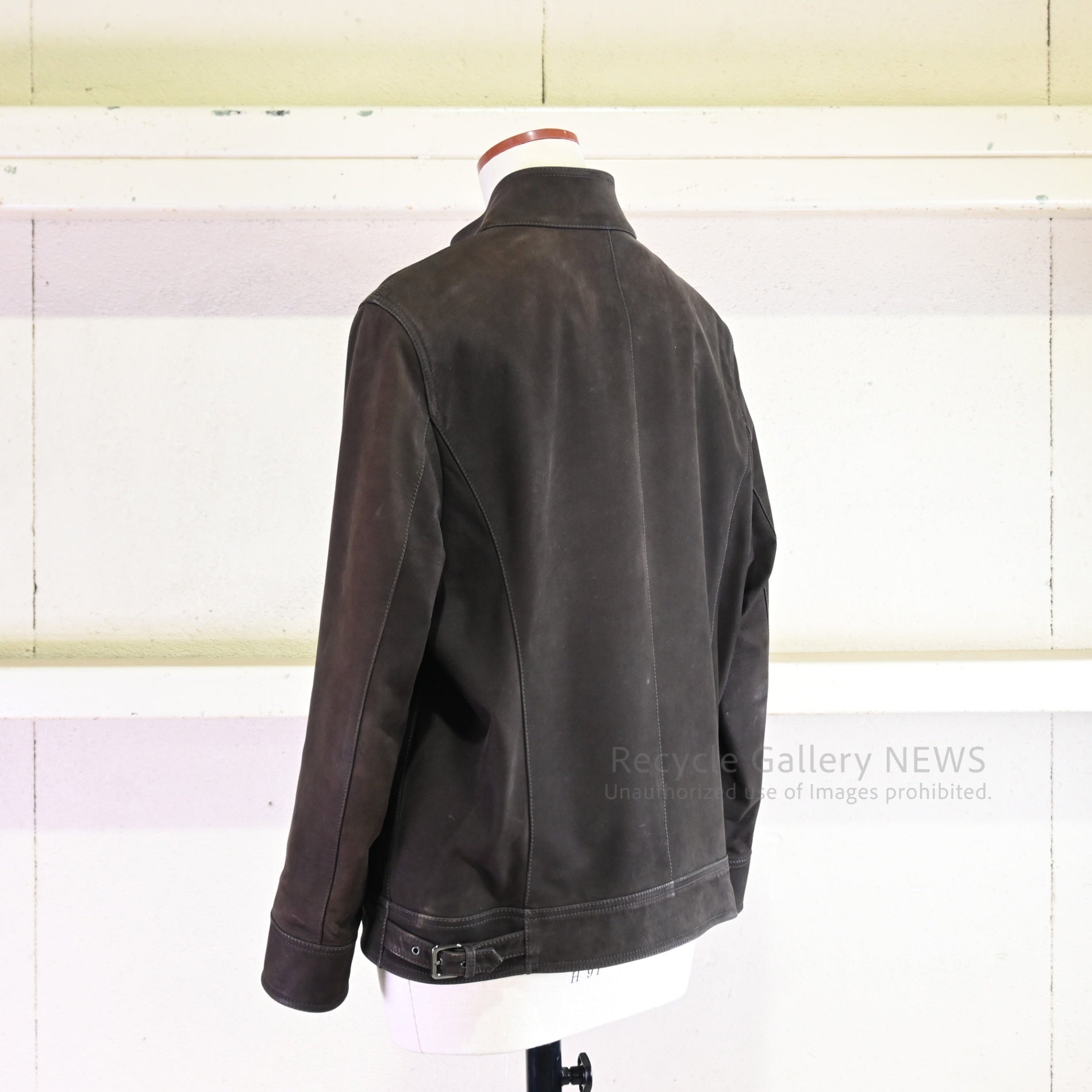 LOEWE Men's Suede Leather Jacket Dark Brown Stuart Vevers / ロエベ メンズ スエード レザー ジャケット 牛革 焦茶 ダークブラウン スチュアート・ヴィヴァース