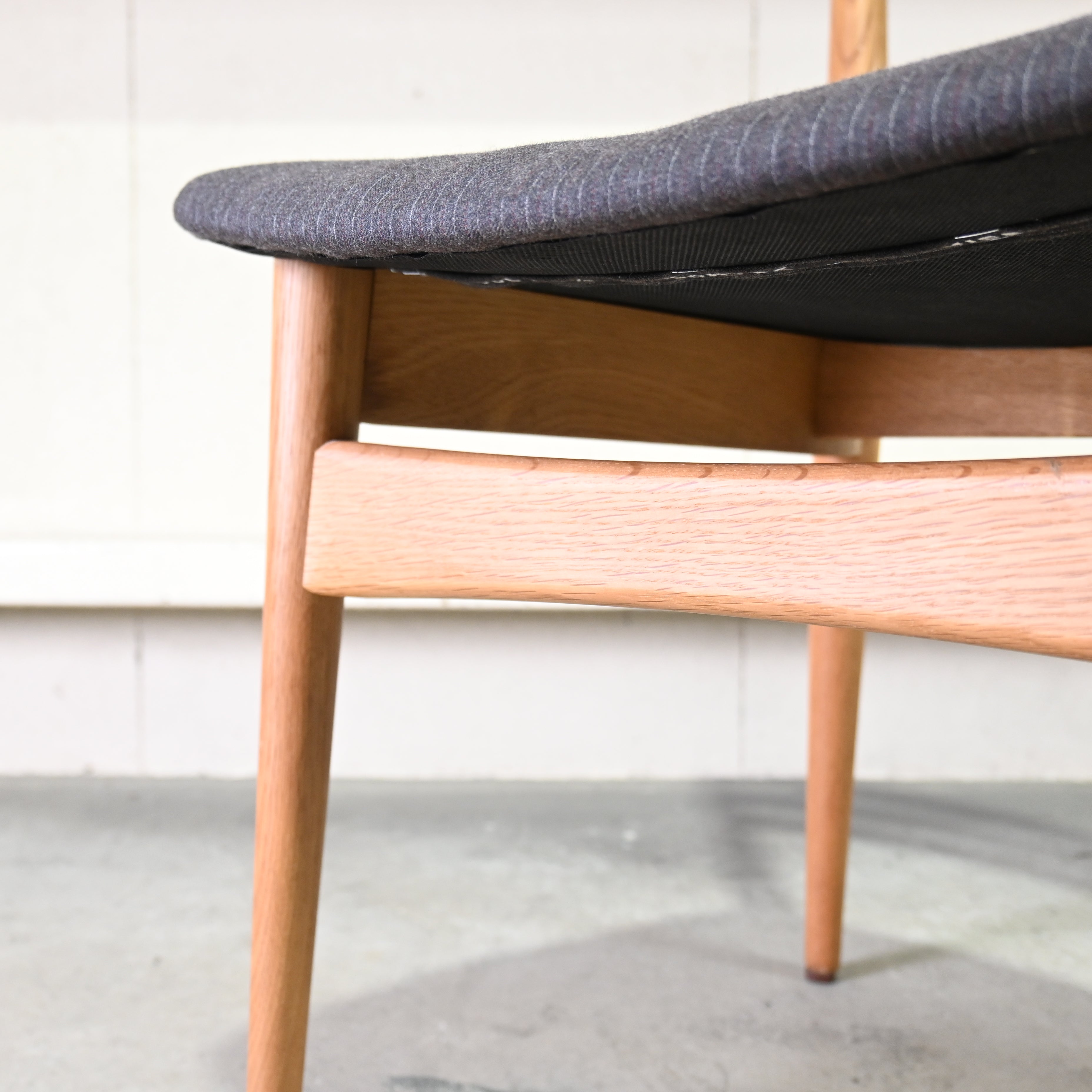 Nissin Forms Dining chair Remake Vintage fabric Oak wood / 日進木工 フォルムス ダイニングチェア リメイク ヴィンテージ生地 オーク材