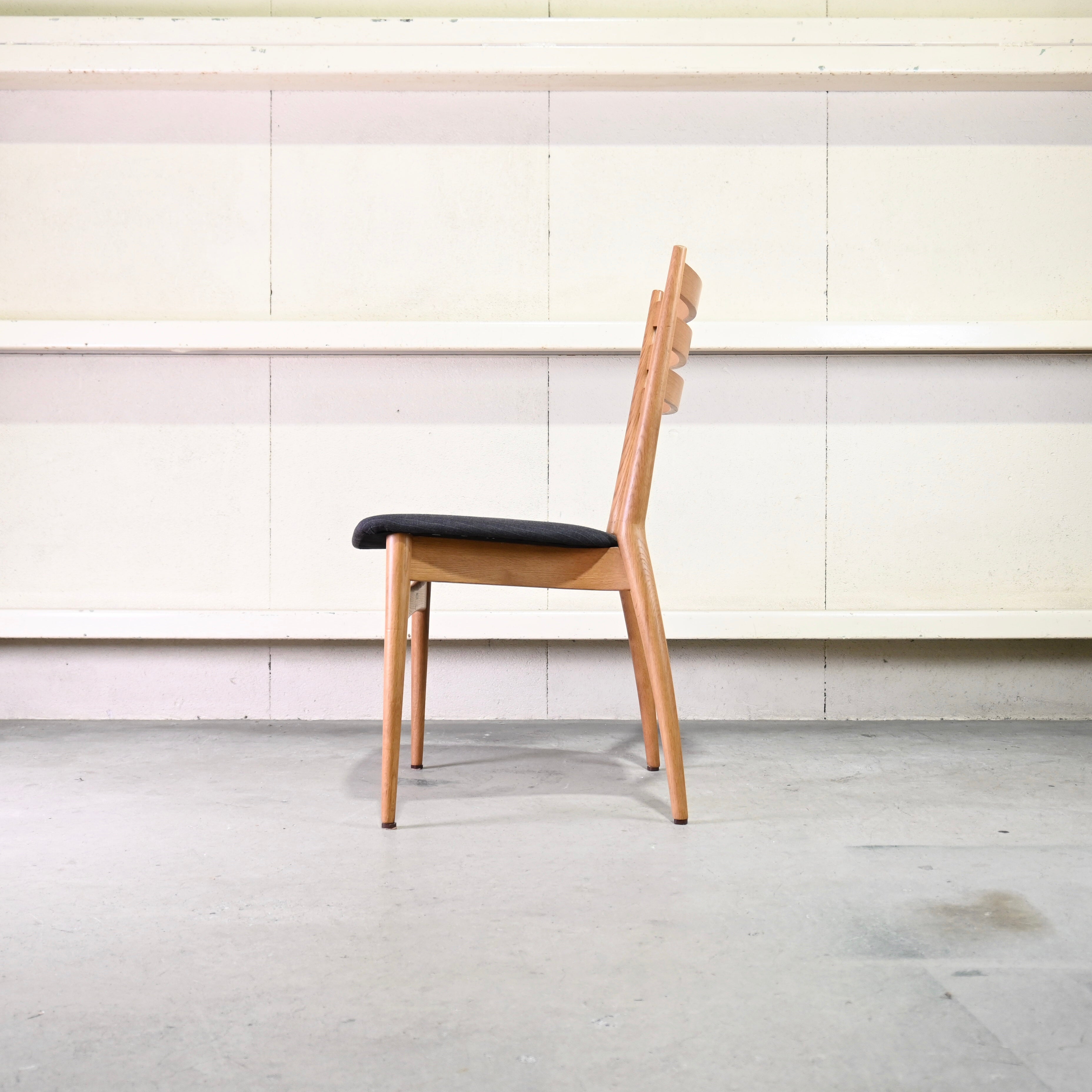 Nissin Forms Dining chair Remake Vintage fabric Oak wood / 日進木工 フォルムス ダイニングチェア リメイク ヴィンテージ生地 オーク材