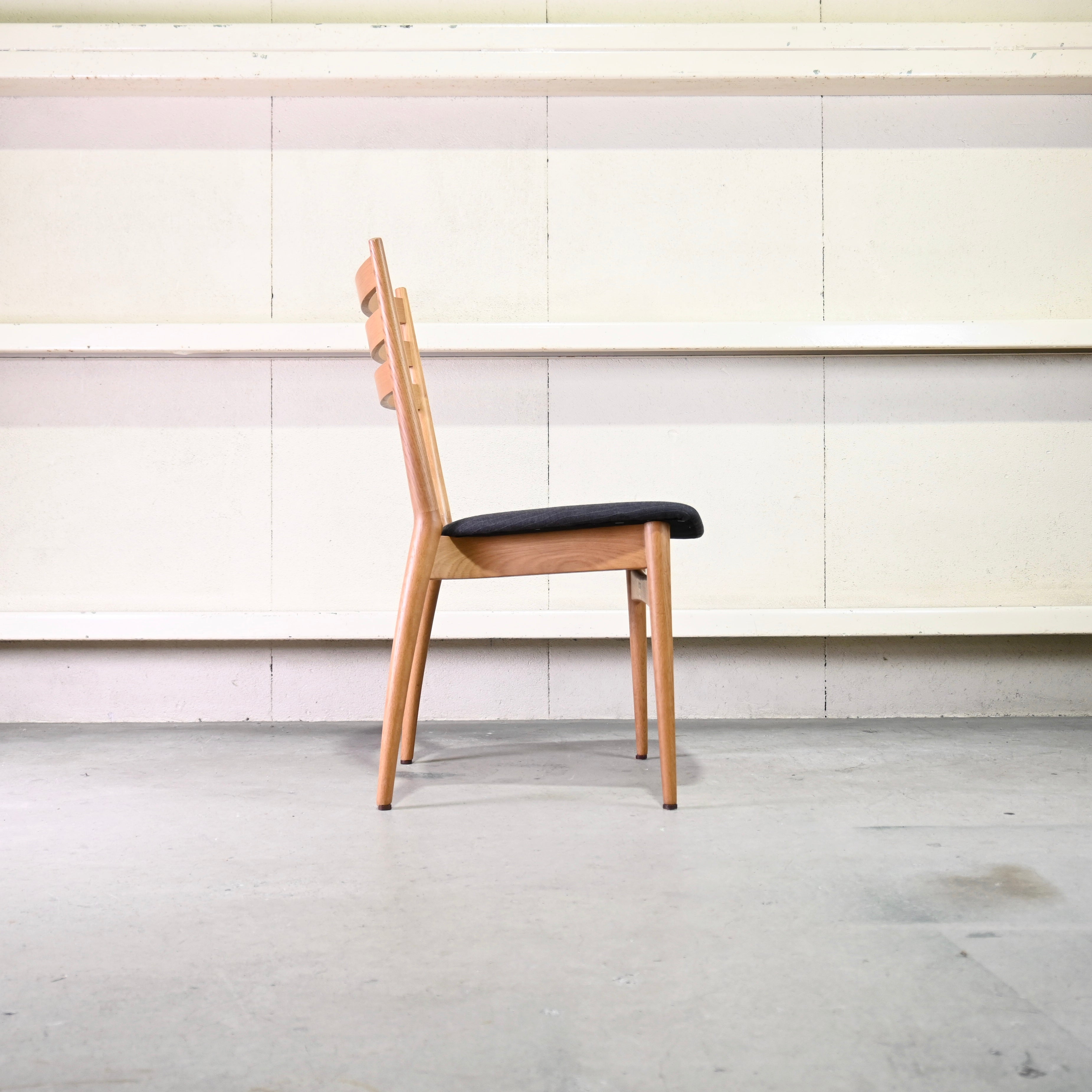 Nissin Forms Dining chair Remake Vintage fabric Oak wood / 日進木工 フォルムス ダイニングチェア リメイク ヴィンテージ生地 オーク材