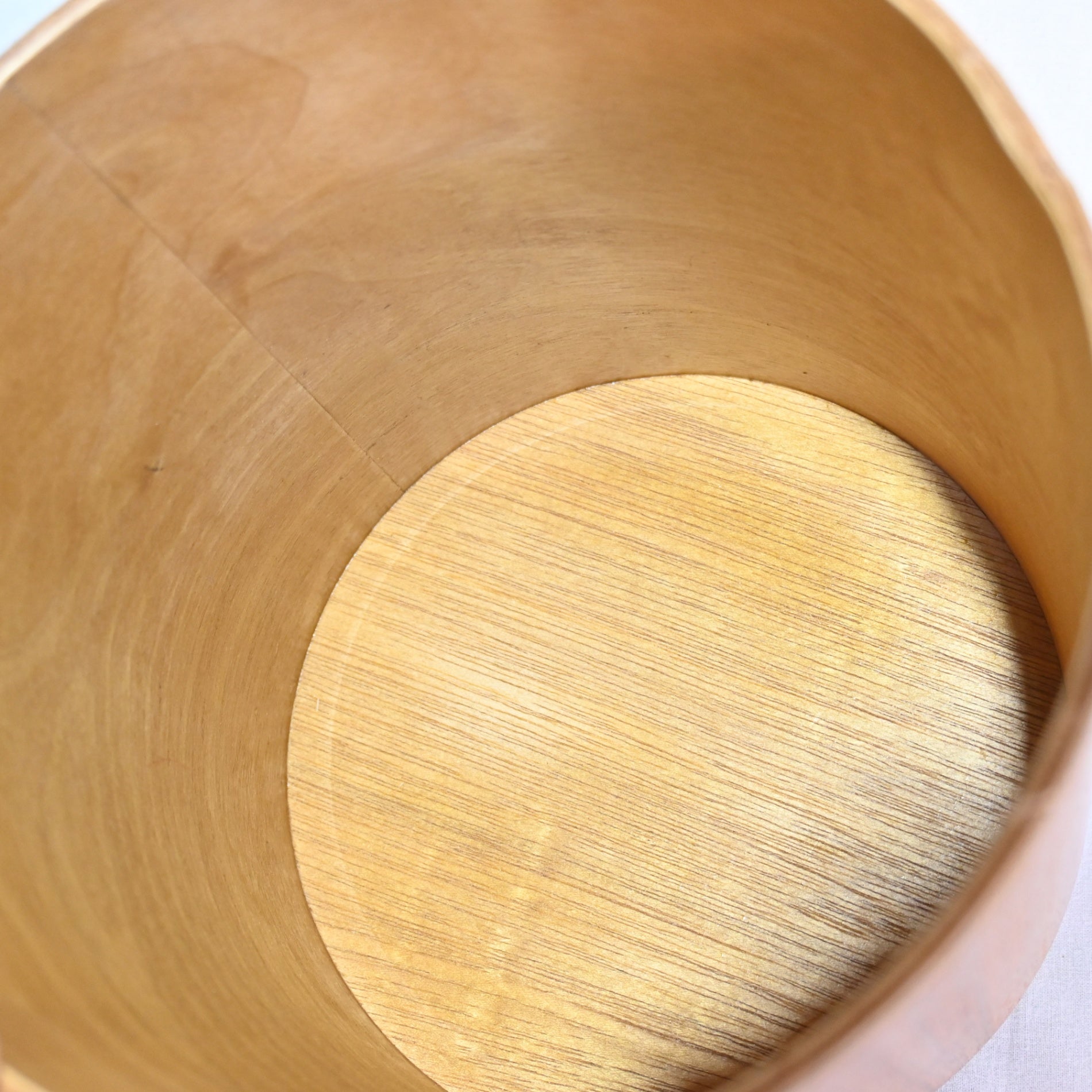 SAITO WOOD Basket donut lid Trash can Circular cylindrical / サイトーウッド バスケット ドーナツ型 デスクゴミ箱 円形 筒型