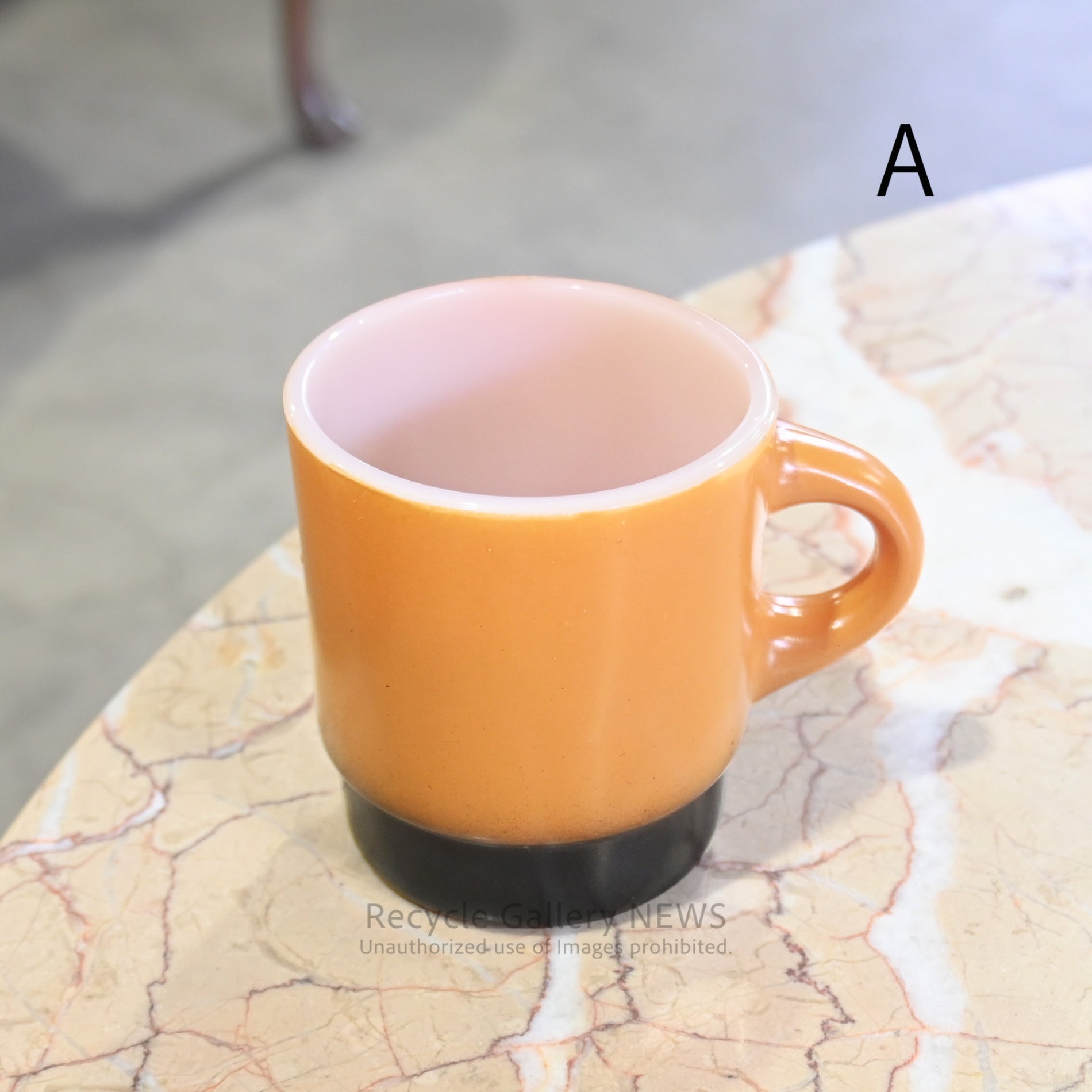 Vintage Fire-King Orange Stacking Mug American Mid-Century Industrial /ファイヤーキング スタッキングマグ オレンジ アメリカ ミッドセンチュリー インダストリアル