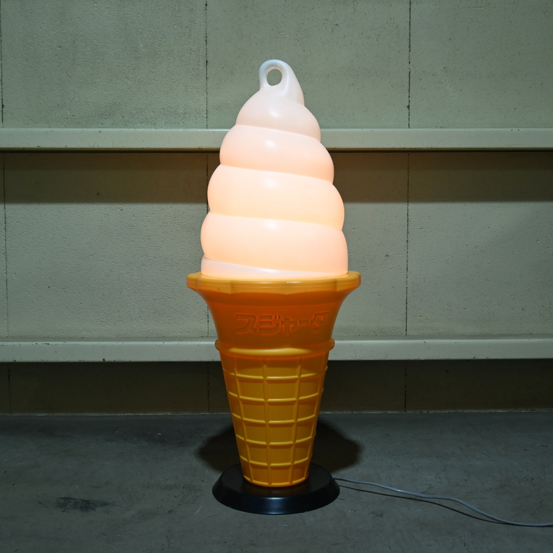 Sujahta Soft Ice Cream Sign Light Lantern Festival Display / 業務用 スジャータ ソフトクリームサイン ライト 行燈 祭 アイス ディスプレイ用品