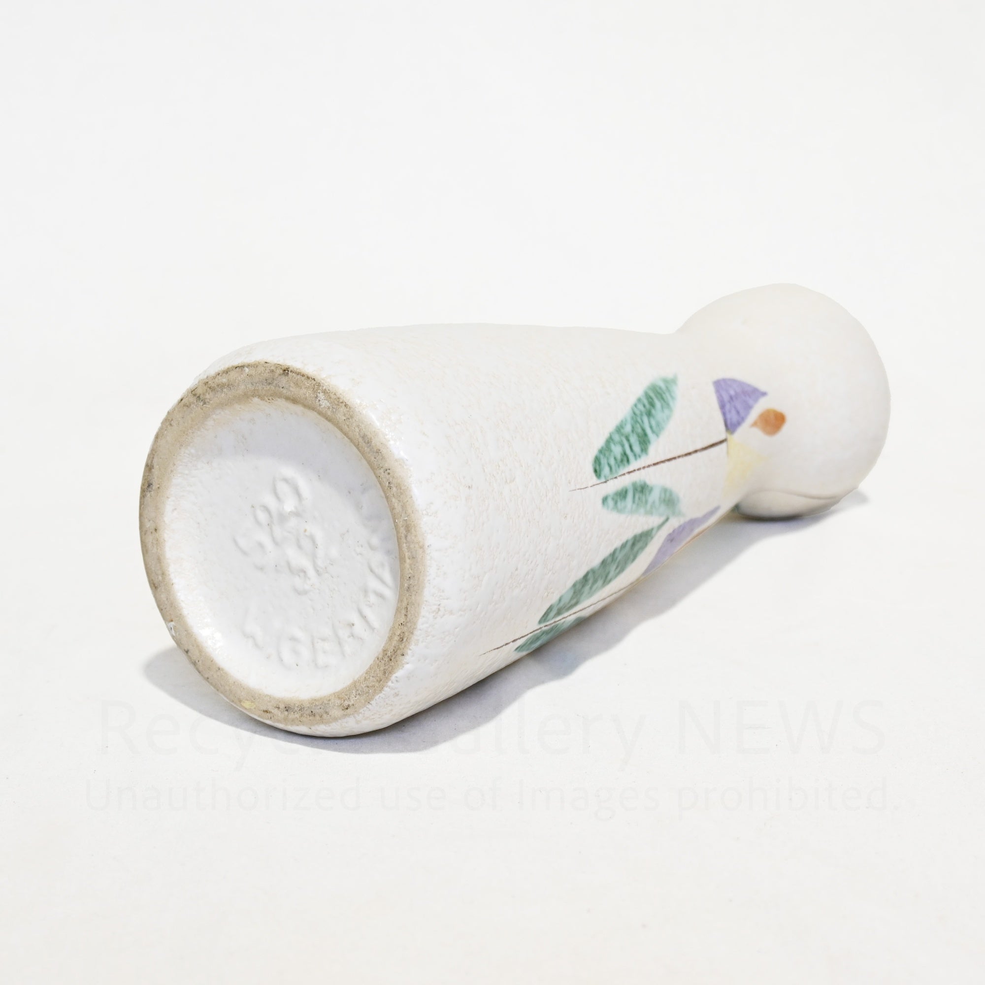 West German Flower Vase Tulip pattern  1950s-1960s Vintage / 西ドイツ製 花瓶 チューリップ柄 推定1950〜60年代 ヴィンテージ