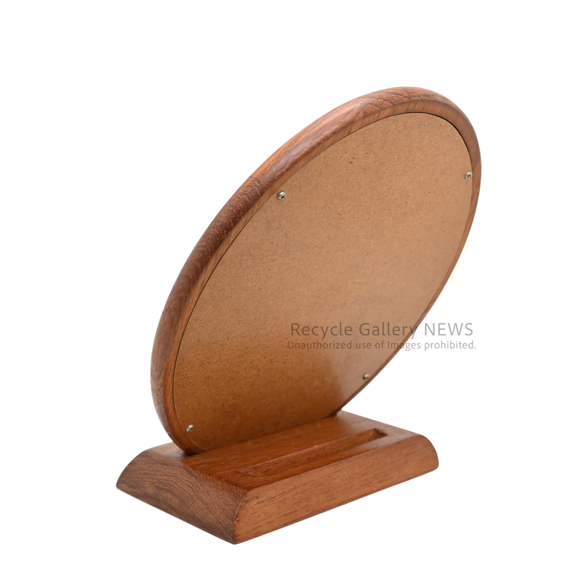 Vintage-like Teakwood Mirror & Stand Brown / チークウッド ミラー&スタンド ブラウン ヴィンテージライク 卓上ミラー