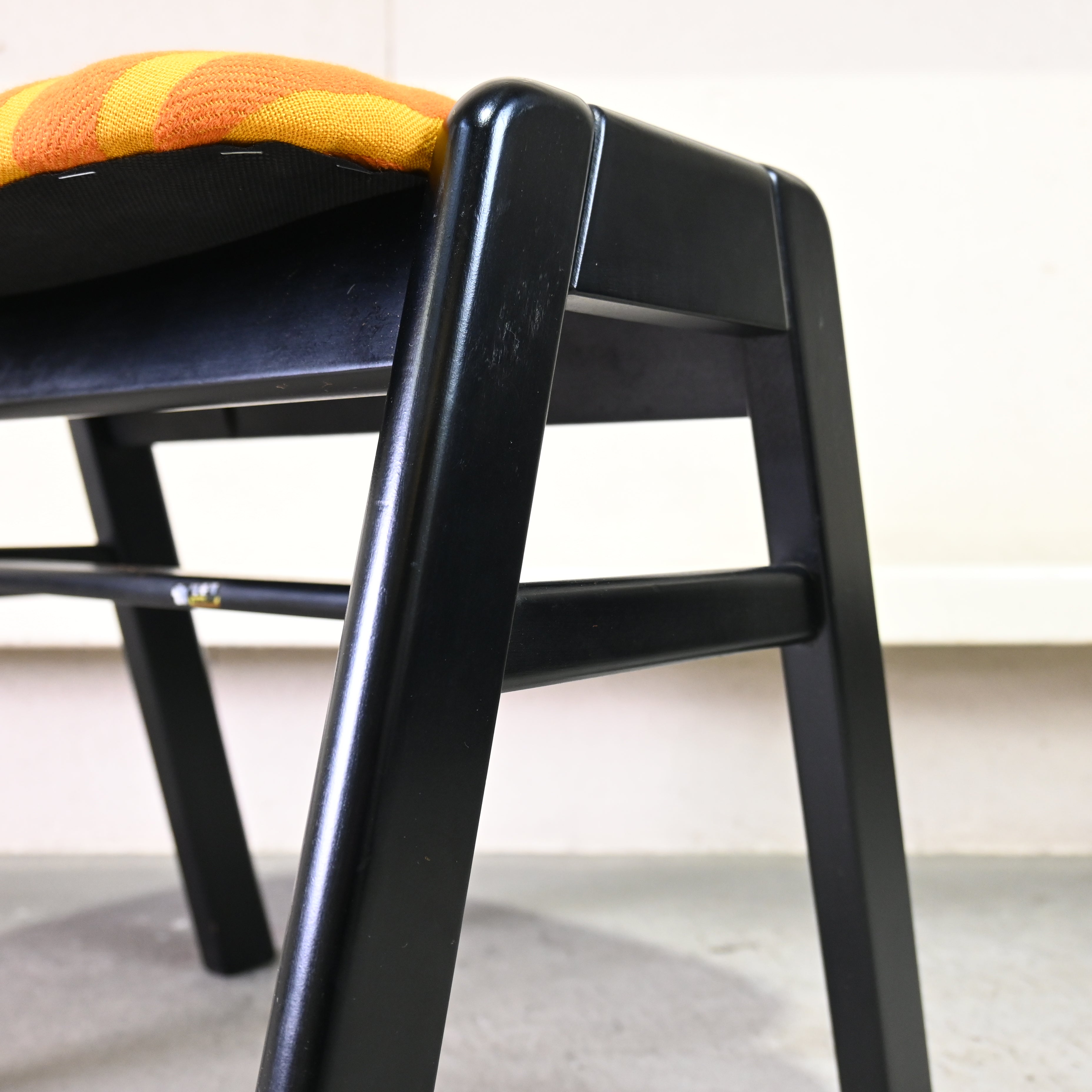 Old karimoku Stacking stool Remake Vintage fabric Beech wood / オールドカリモク スタッキングスツール リメイク ヴィンテージ生地 ブナ材