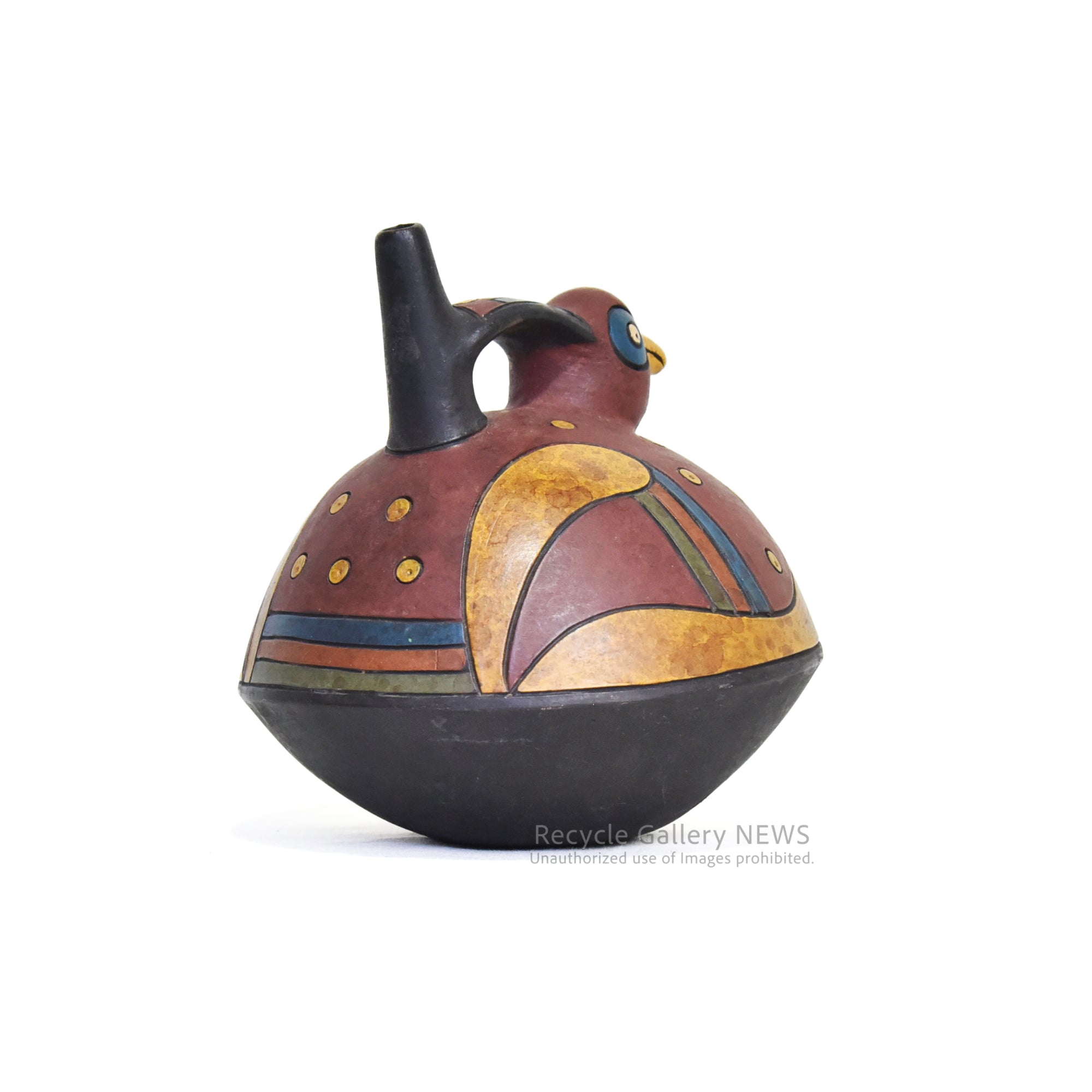 South America Bird Jug earthenware Stoneware Peru Fork art / 鳥型 鐙型注口土器 水差し 炻器 南米 ペルー フォークアート