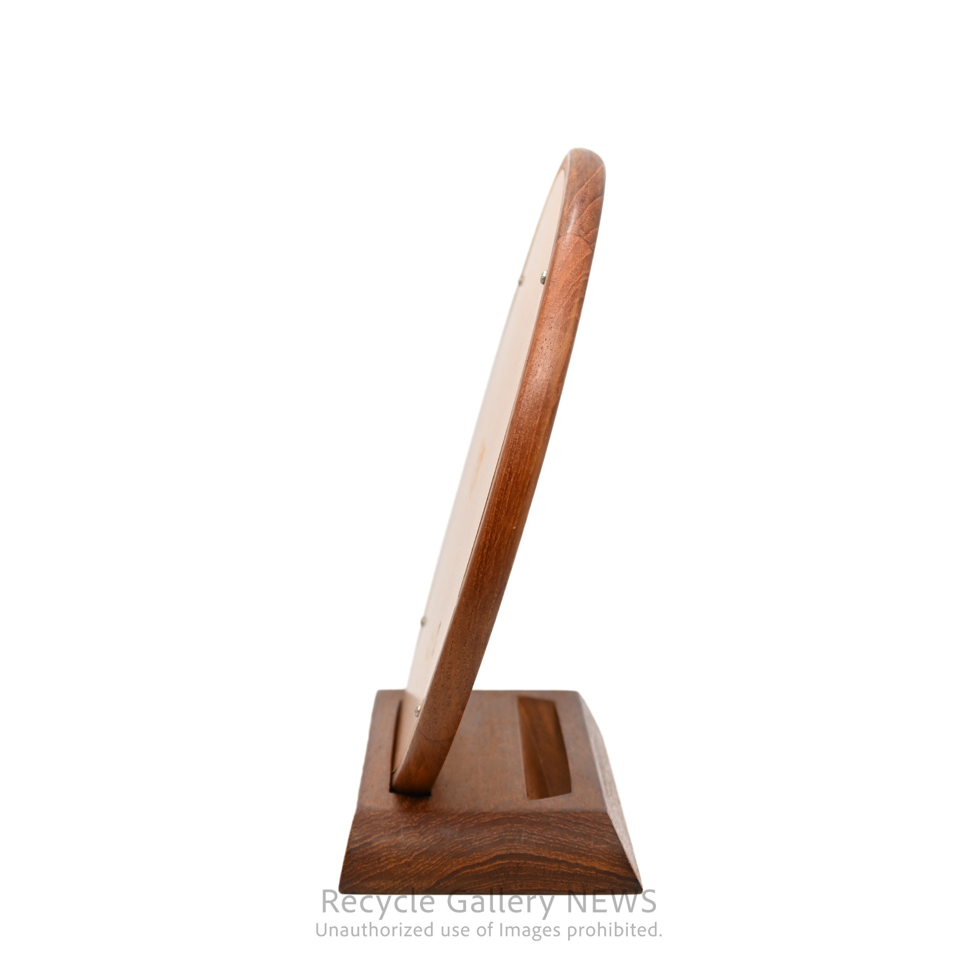 Vintage-like Teakwood Mirror & Stand Brown / チークウッド ミラー&スタンド ブラウン ヴィンテージライク 卓上ミラー