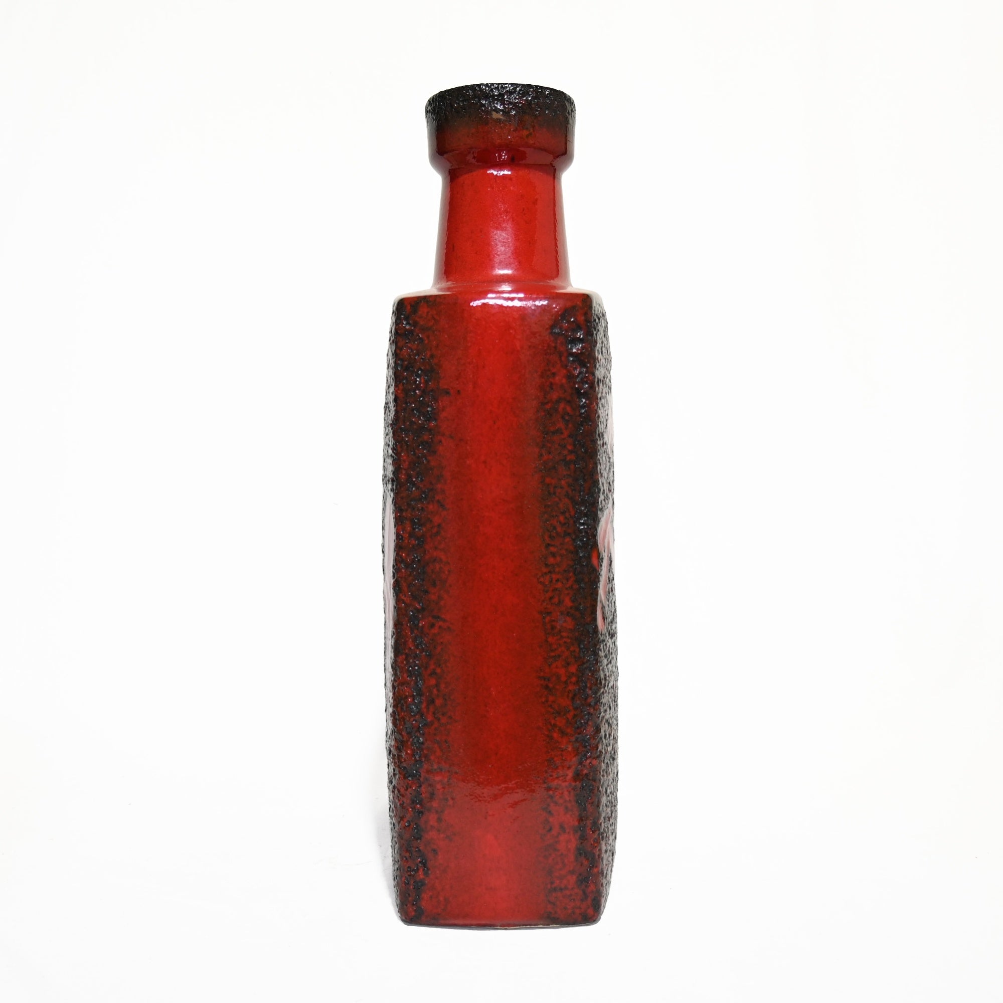 FAT LAVA W.GERMANY FLOWER VASE HORSE RED 1960’s / ファットラバ ドイツ ヴィンテージ陶器 花瓶 馬 赤 60年代