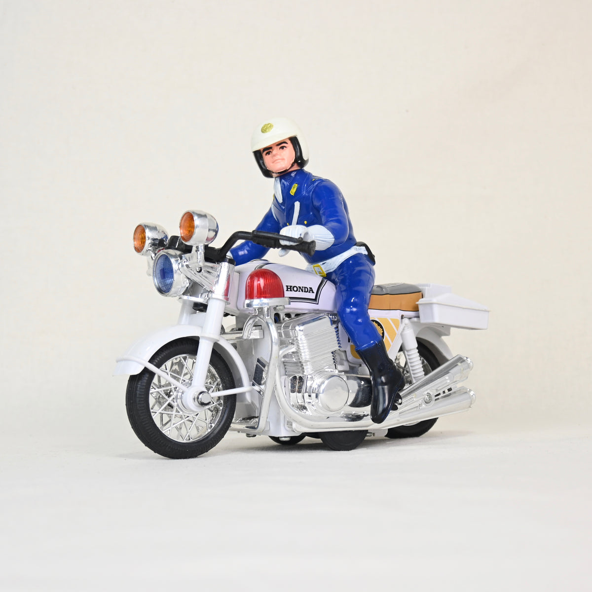 Japan vintage Police Motorcycle Toy 1980