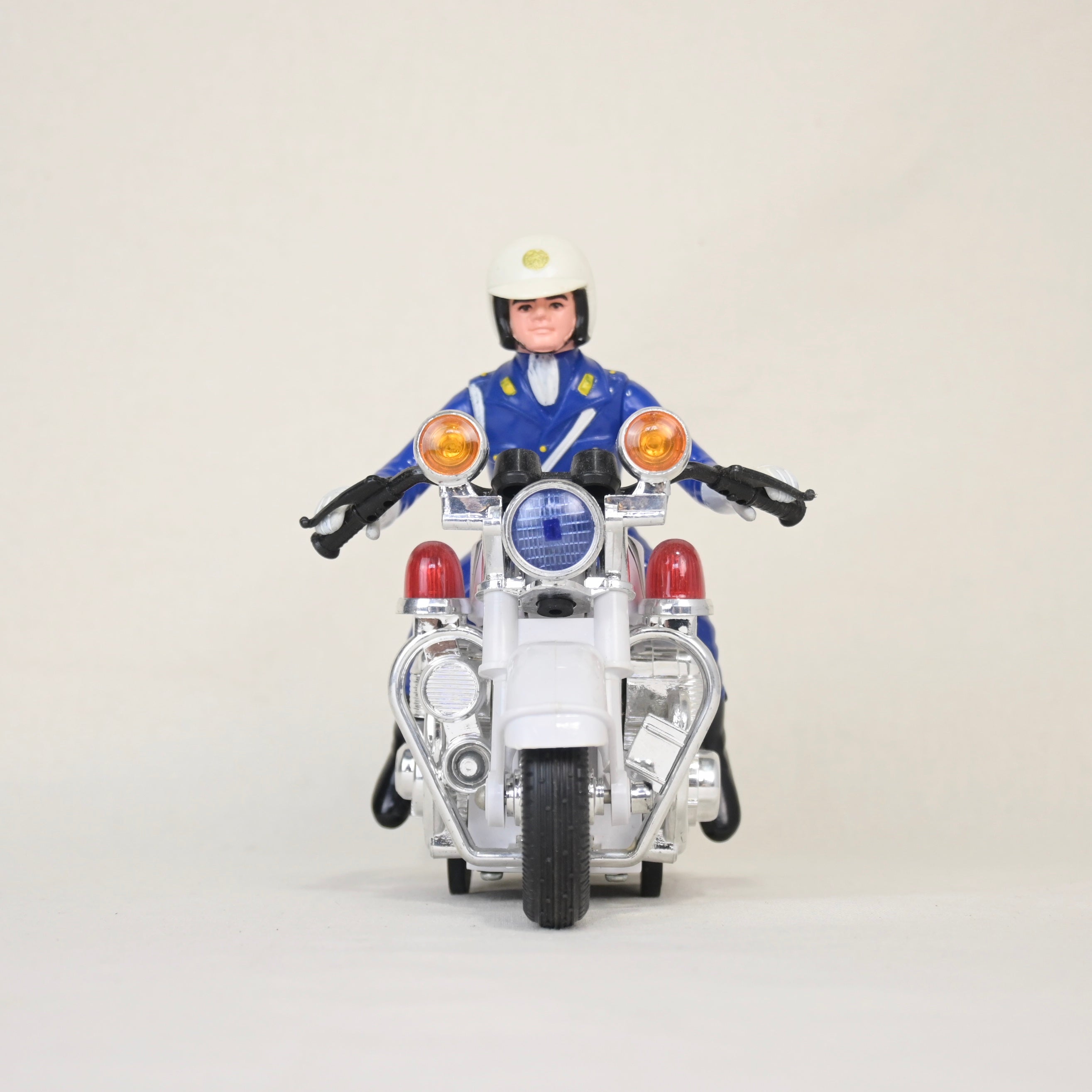 Japan vintage Police Motorcycle Toy 1980's retro / 丸彰社 警官 白バイ 玩具 1980年代 昭和レトロ