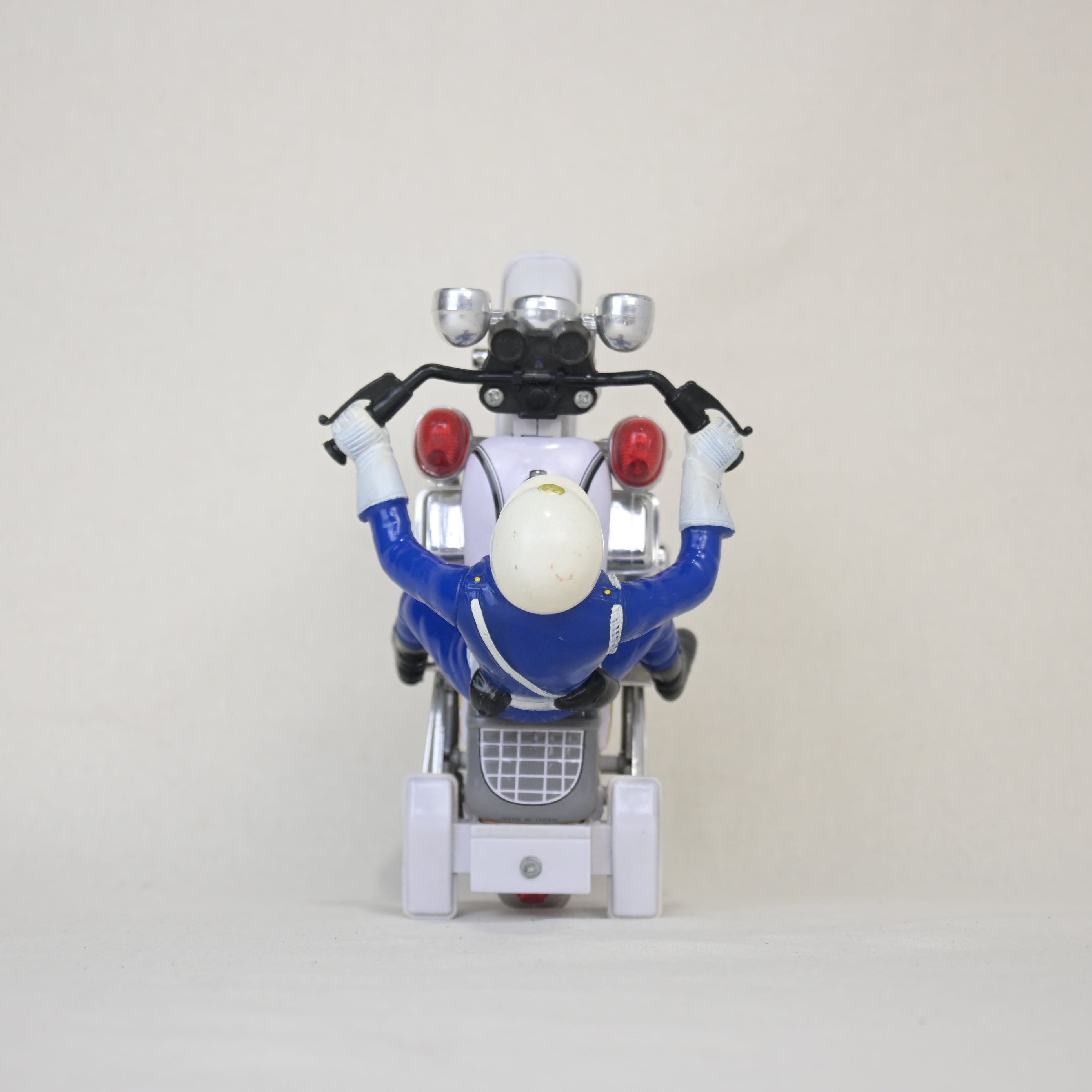 Japan vintage Police Motorcycle Toy 1980's retro / 丸彰社 警官 白バイ 玩具 1980年代 昭和レトロ