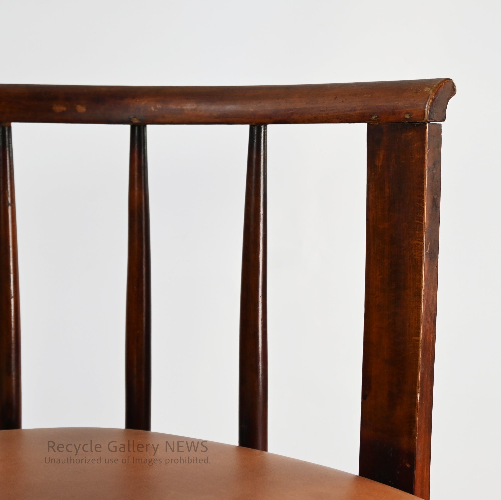 Wicker Accent Chair Antique Bentwood Slat Back Beautiful Patina / 籠椅子 曲木 アンティーク 職人技 スラットバック 経年変化 パーソナルチェア