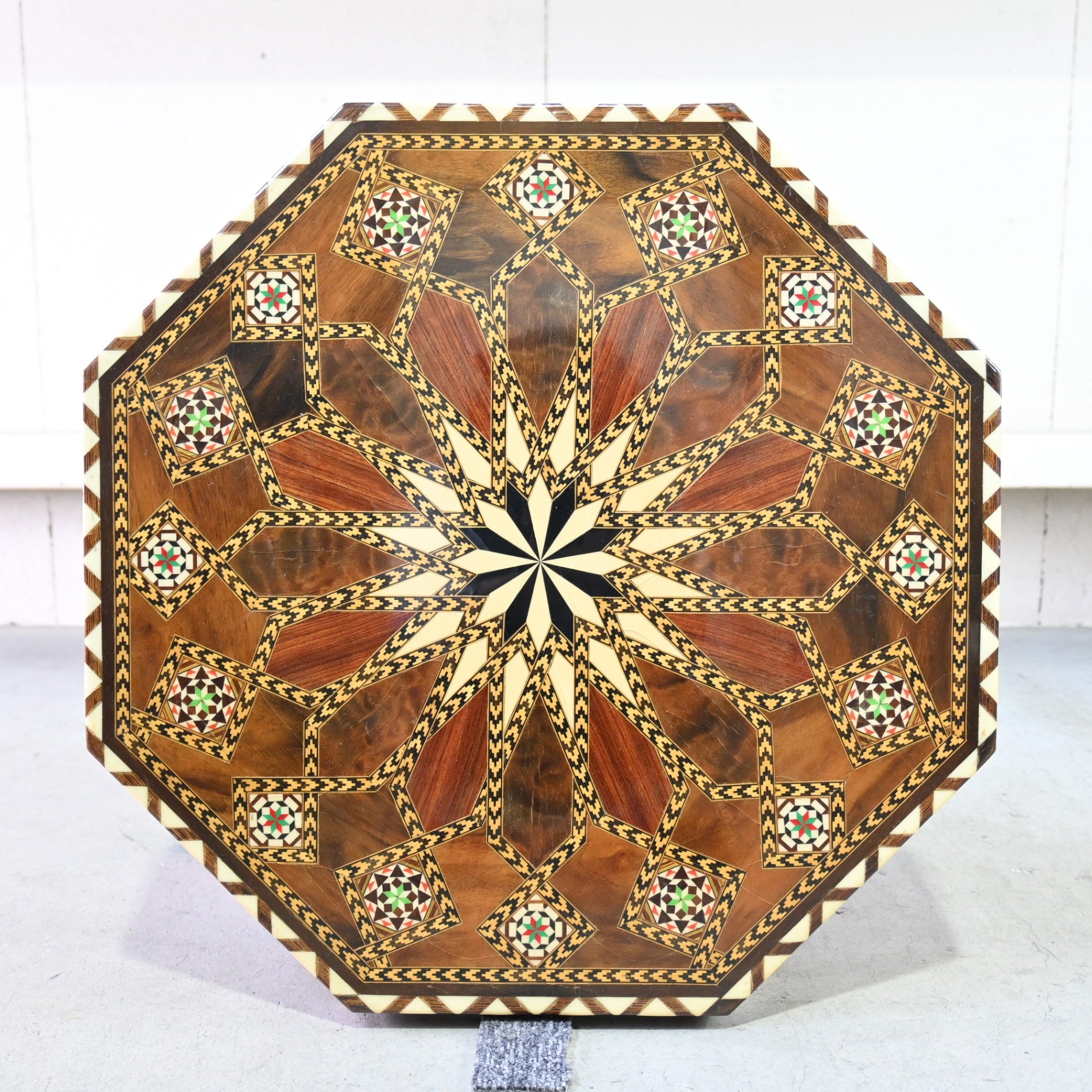 Taracea Furniture Spain Granada Traditional Craft Marquetry Table Vintage / スペイン グラナダ 伝統工芸 タラセア 寄木細工 テーブル ヴィンテージ