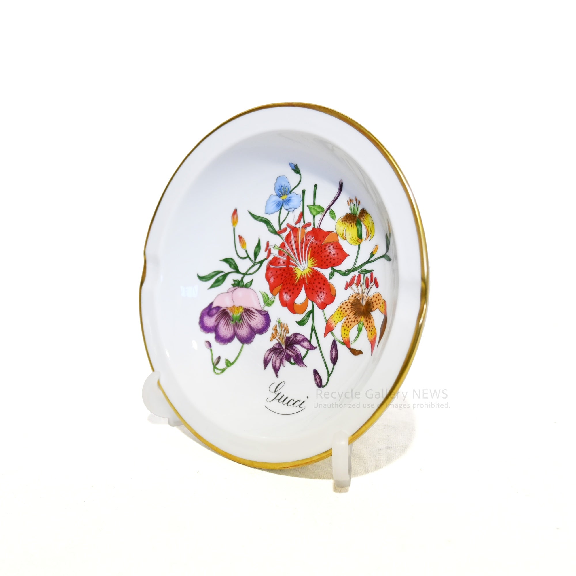GUCCI x Ginori Ashtray 1970s-80s Unused Rare Italy / グッチ × ジノリ 灰皿 アッシュトレイ 1970~80年代 未使用 希少品 イタリア