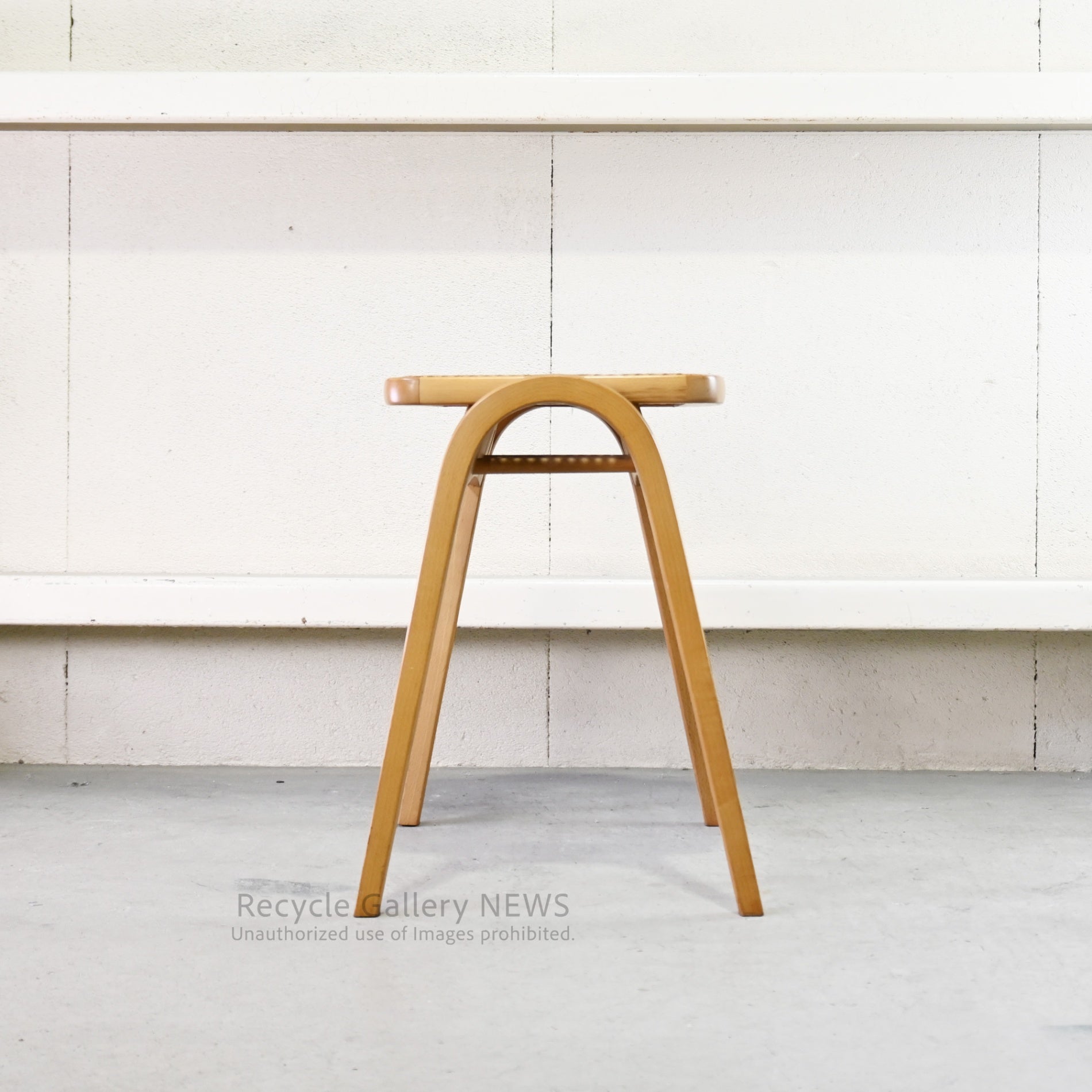 Akita Woodworking Stool Rattan Seat Natural Vintage Japan / 秋田木工 スツール ラタンシート ナチュラル ヴィンテージ 日本