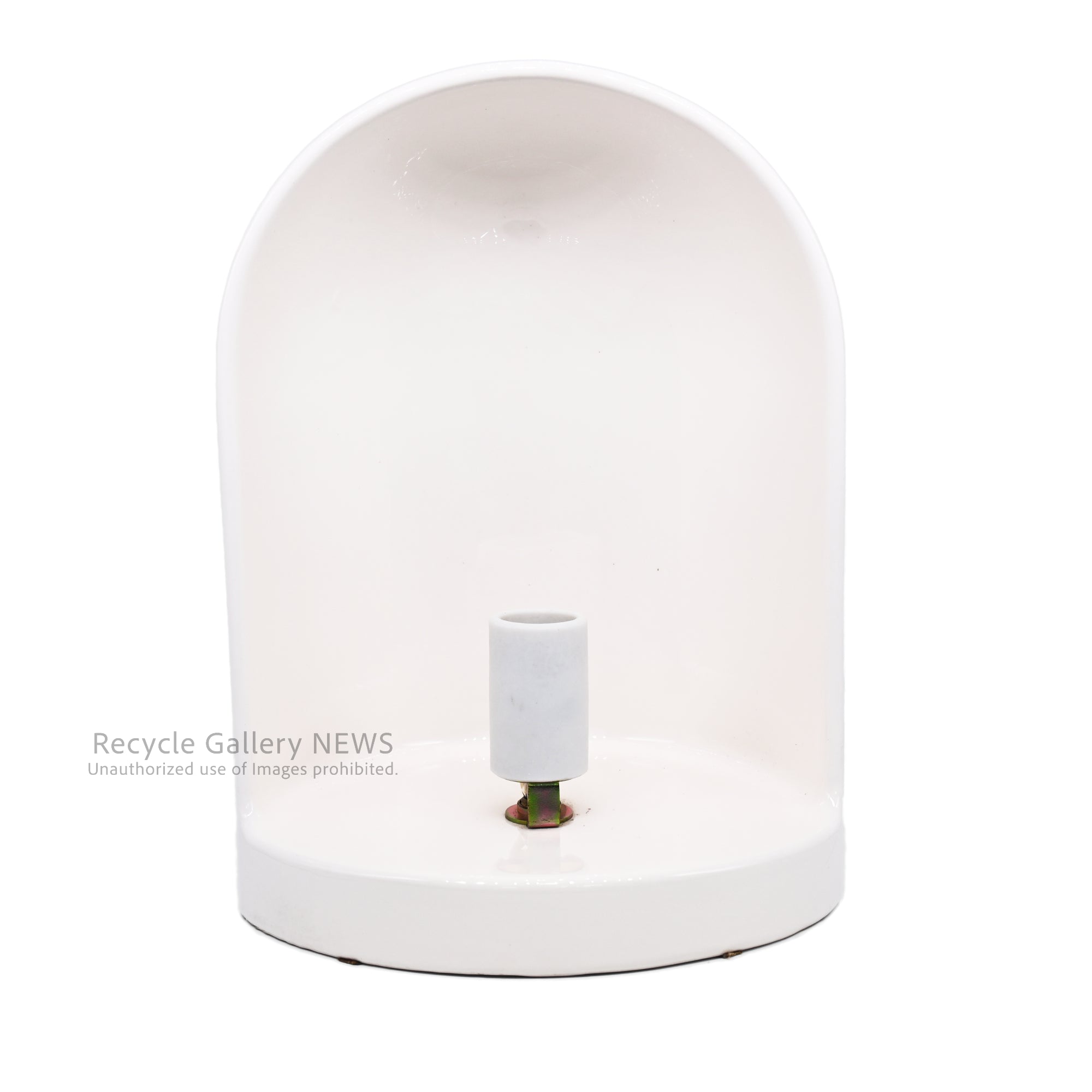 Yamagiwa CERAMICA Japan White Table Lamp Mid Century Modern Art Piece 1983/ ヤマギワ セラミカ テーブルランプ 日本 白色 ミッドセンチュリー アートピース 1983年製