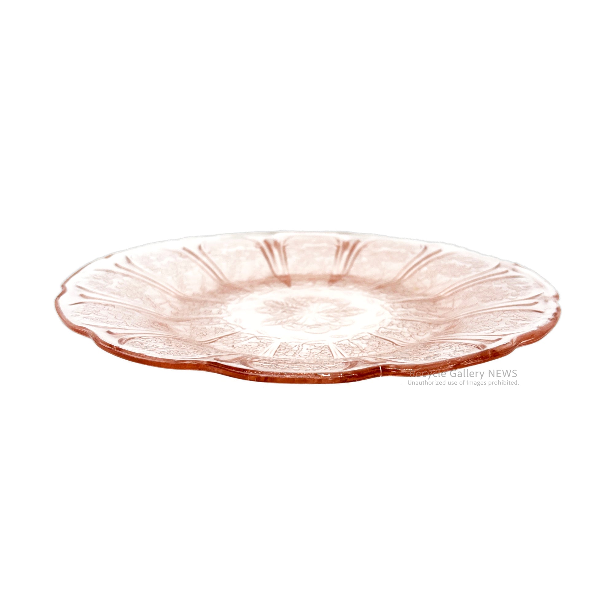 Jeannette Glass Co. Cherry Blossom 23cm Plate U.S.A Vintage / ジャネットグラス 23cm薄手プレート ヴィンテージ 1930年代 ヴィンテージ