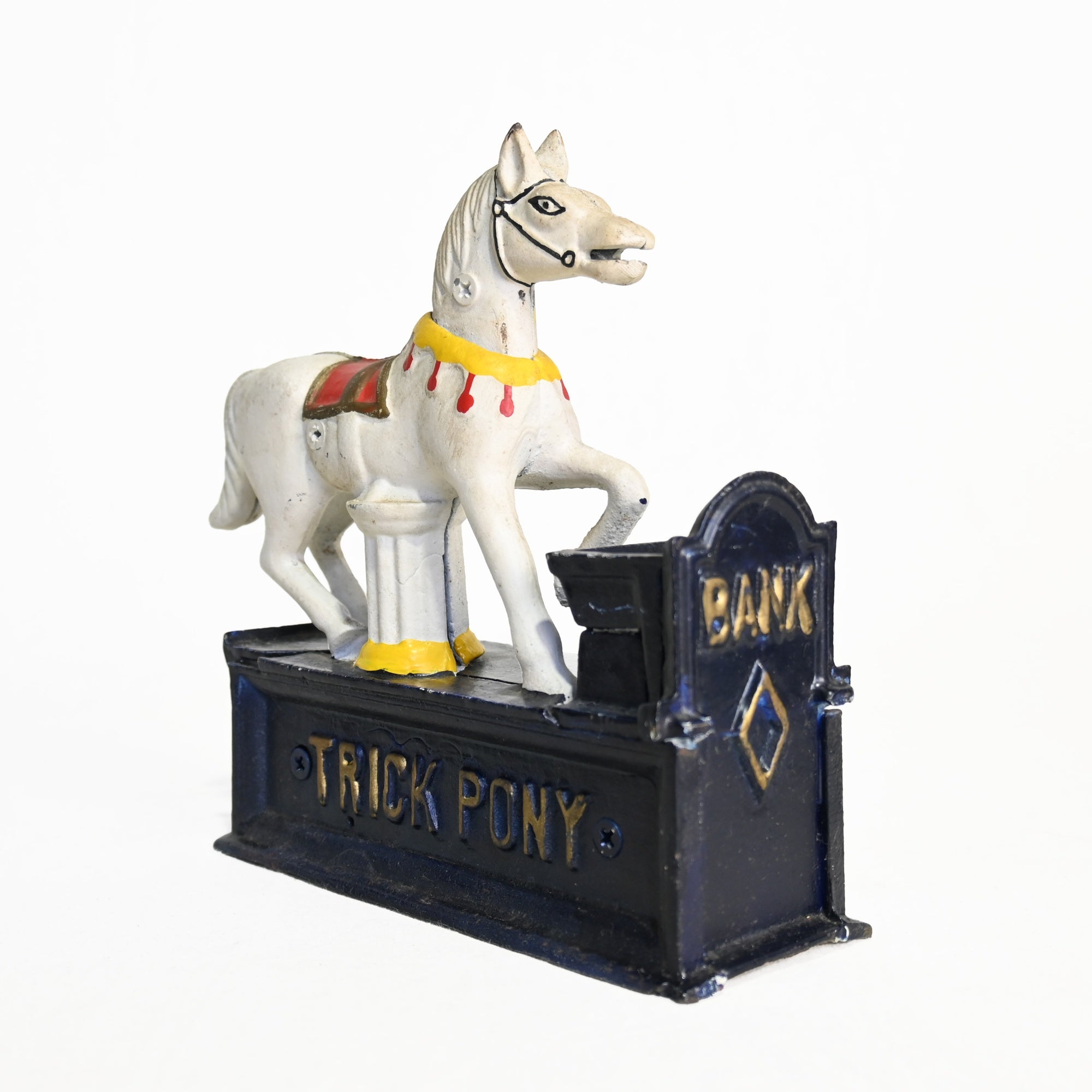 Cast Iron Trick Pony Mechanical Bank Retro / ポニー 馬 機械式貯金箱 鋳物 仕掛け レトロ