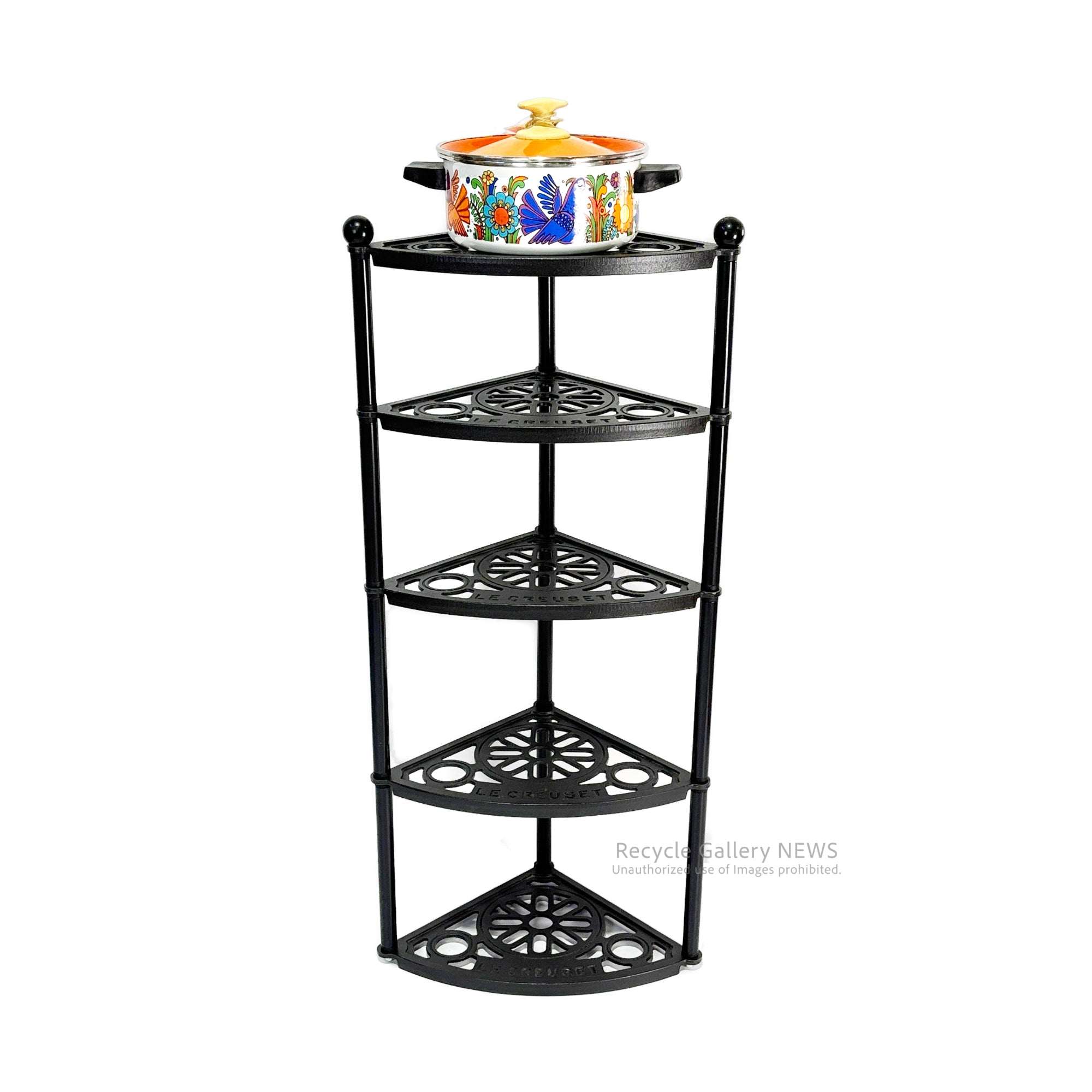 LE CREUSET 5-Tier Pot Stand Pan Rack / ル・クルーゼ 5段 ポットスタンド 鍋ラック