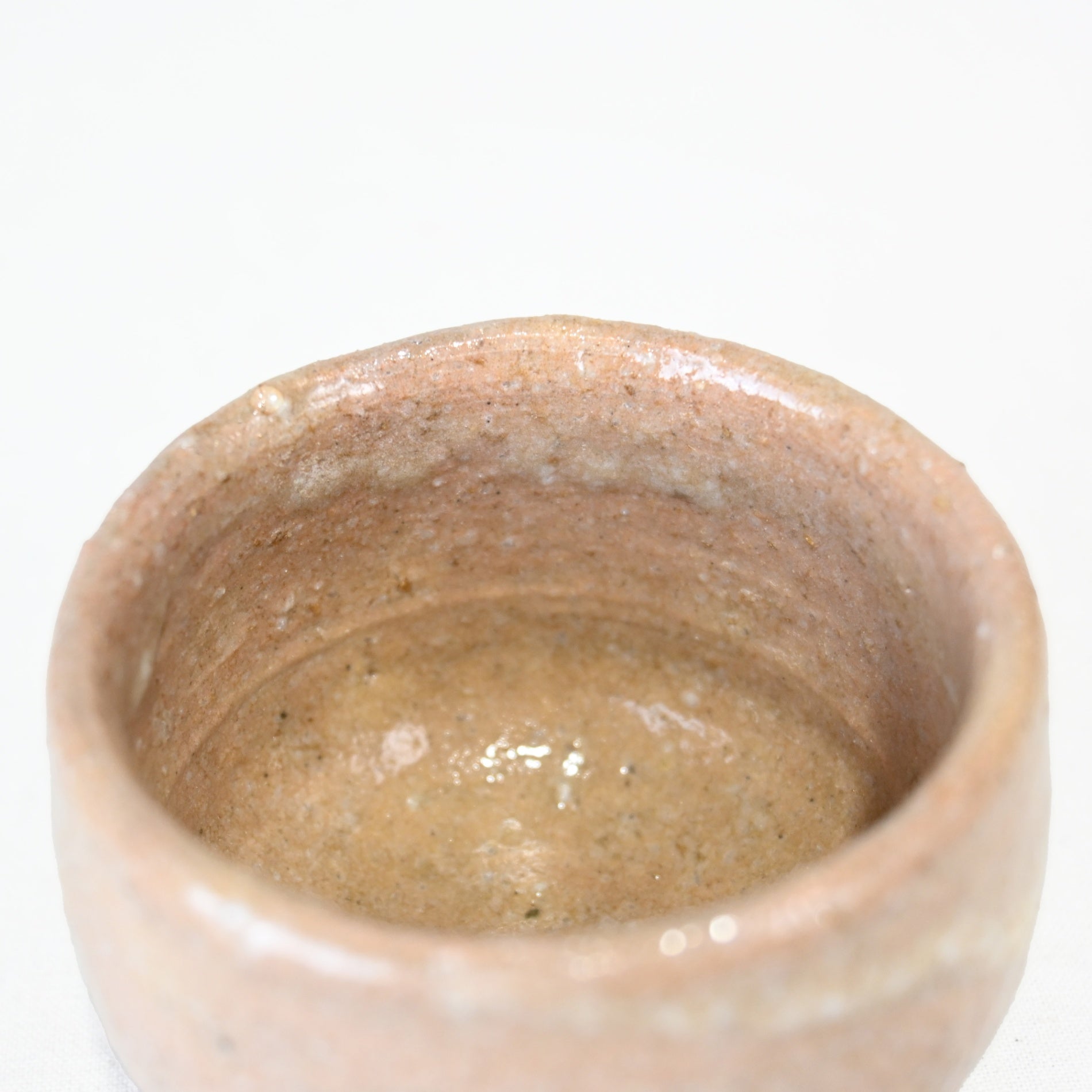 辻清明 信楽 灰釉 ぐい吞 共箱有 / Tsuji Seimei Shigaraki ware haiyu Sake-cup Rare Japanese Potter