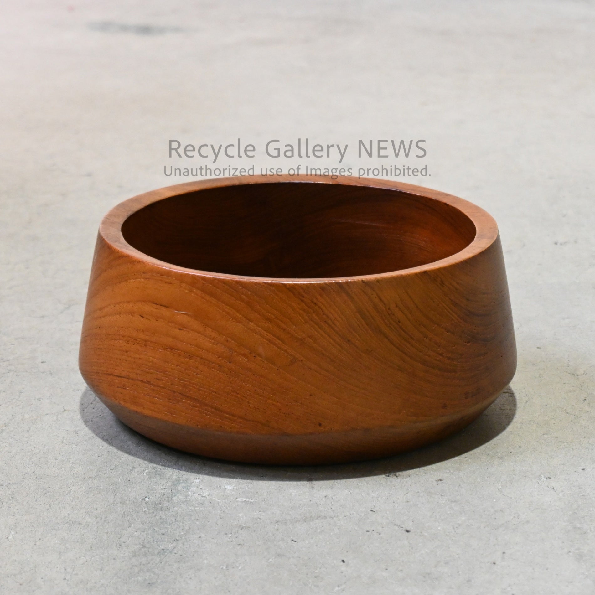Teakwood Salad Bowl Tray Brown / チークウッド サラダボウル 小物入れ ブラウン