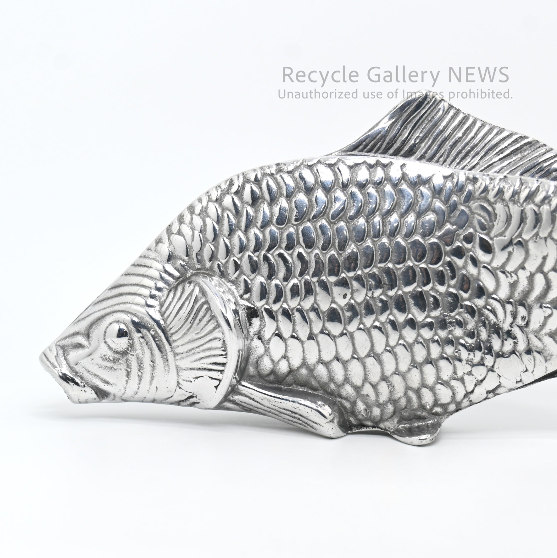 Vintage Carp Motif Napkin Holder Silver Plated / 鯉モチーフ ヴィンテージ ナプキンホルダー シルバー 銀メッキ