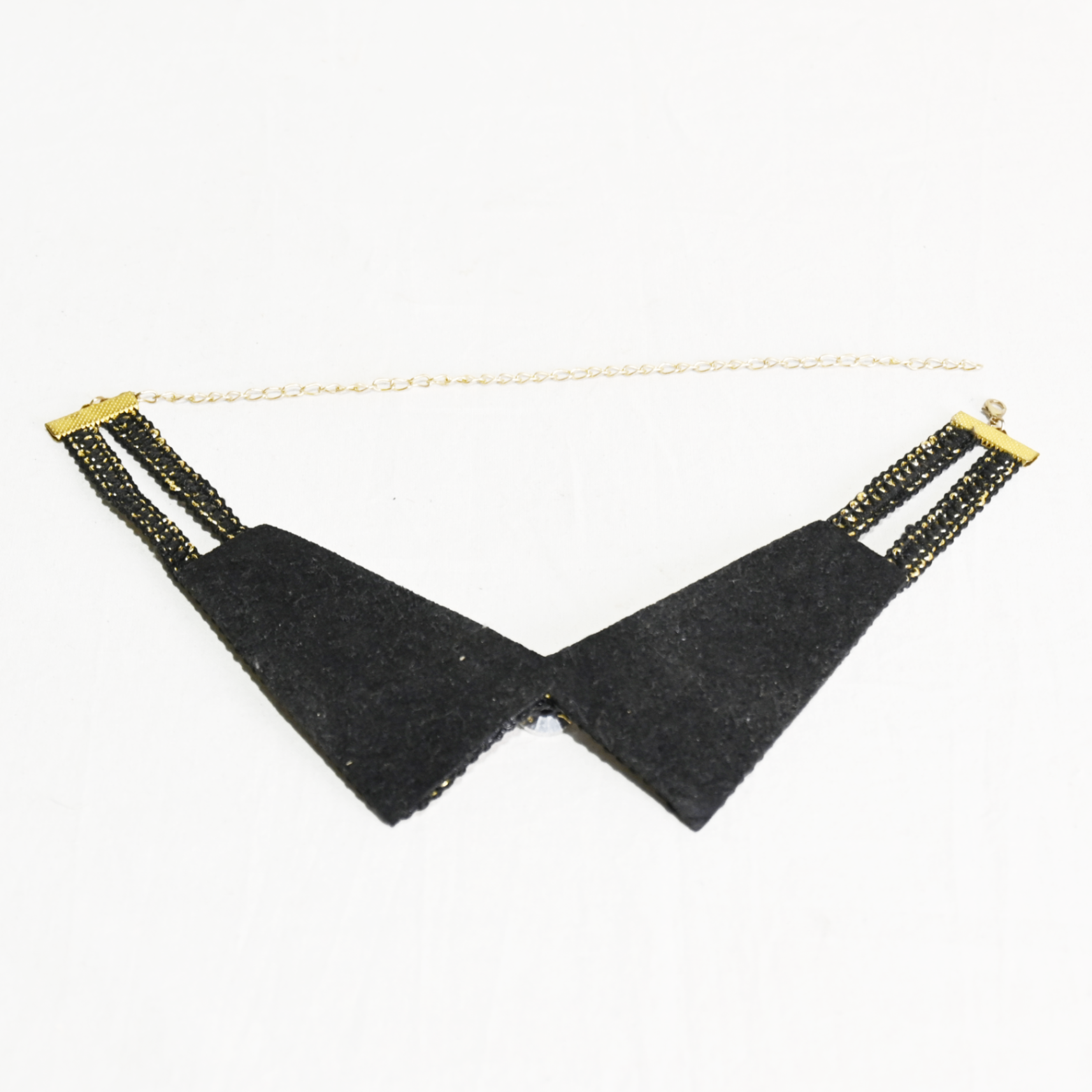 Collar Necklace Bejeweled Black / つけ襟ネックレス ノーブランド ビジュー 黒
