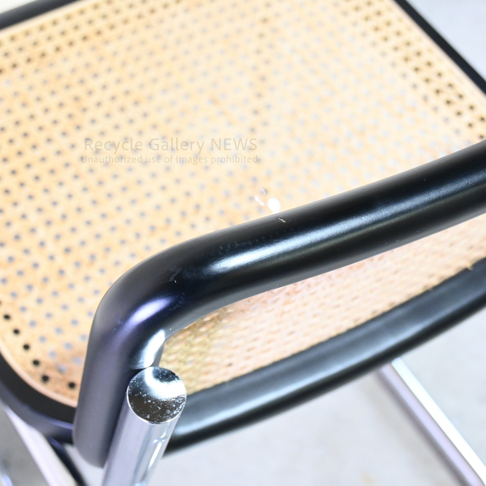 Cesca Armless Chair Black Marcel Breuer / チェスカ チェア アームレス ラタン 黒 マルセル・ブロイヤー