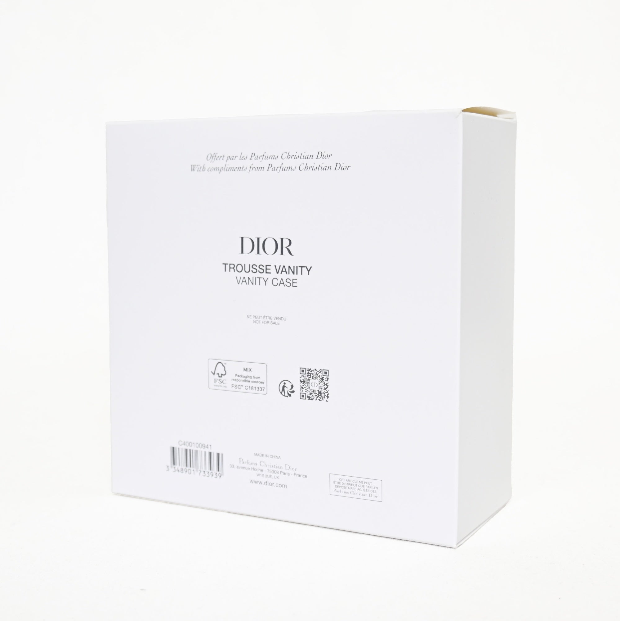 DIOR Novelty pouch 2024 Holiday Star motif Gold & White / ディオール 2024 ホリデーコレクション ノベルティ ポーチ 円形