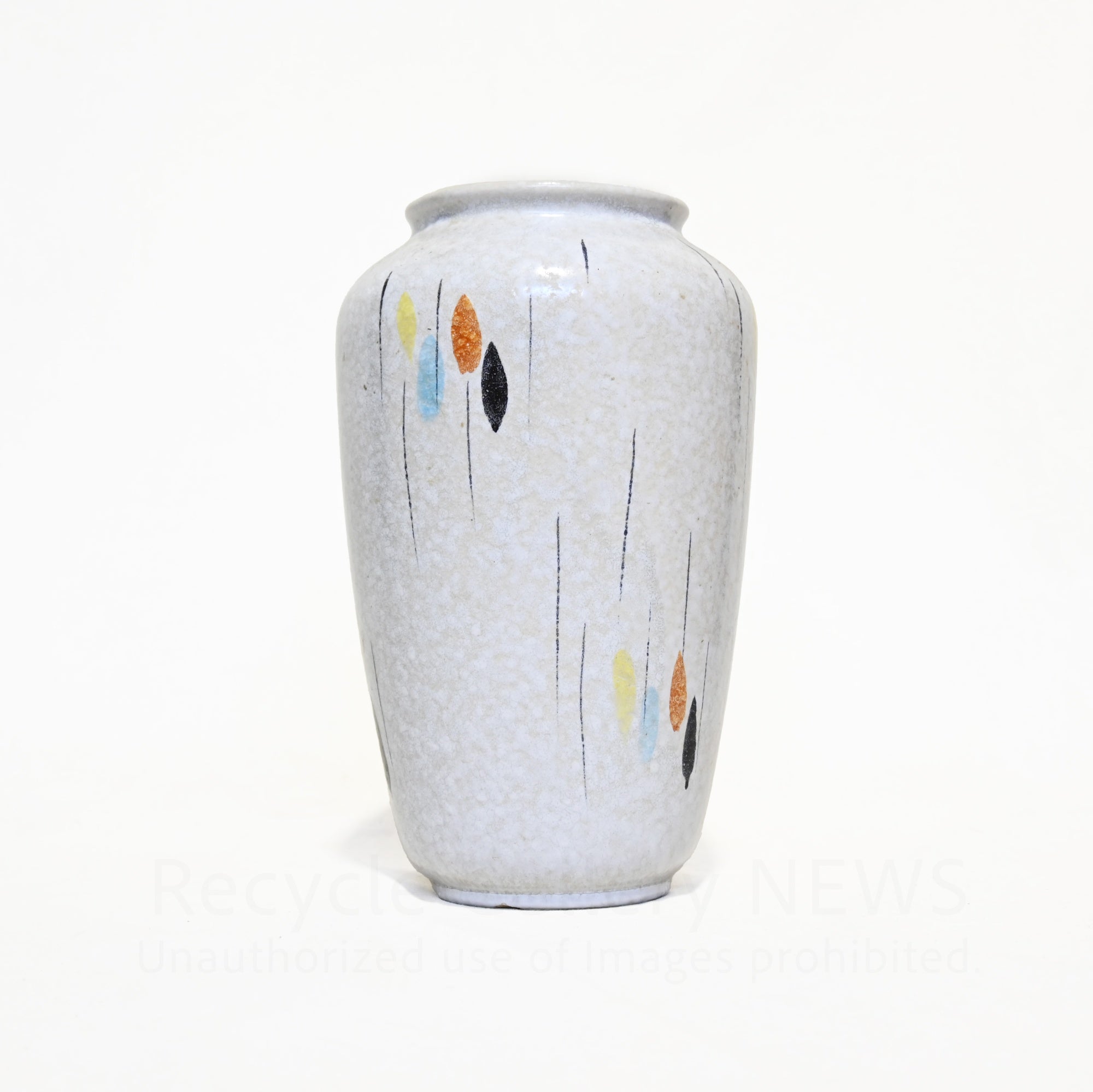 West German Flower Vase Raindrop pattern  1950s-1960s Vintage / 西ドイツ製 花瓶 レインドロップ柄 推定1950〜60年代 ヴィンテージ