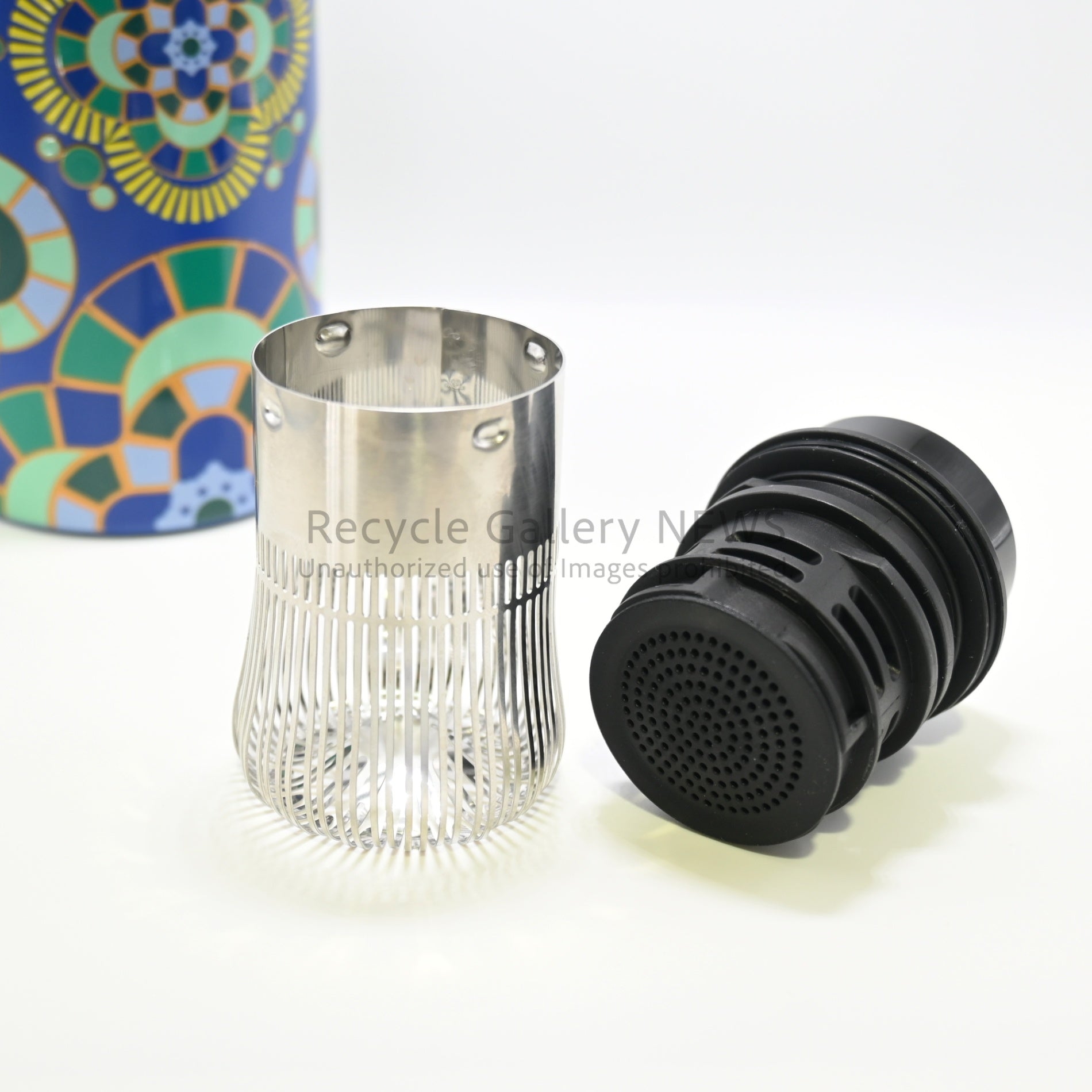 T2 tea Palazzo 300ml Stainless Steel Tumbler with Built-in Tea Strainer Australia / T2 パラッツォ 地中海風タイルデザイン 300ml 茶漉し内蔵 タンブラー ステンレス オーストラリア