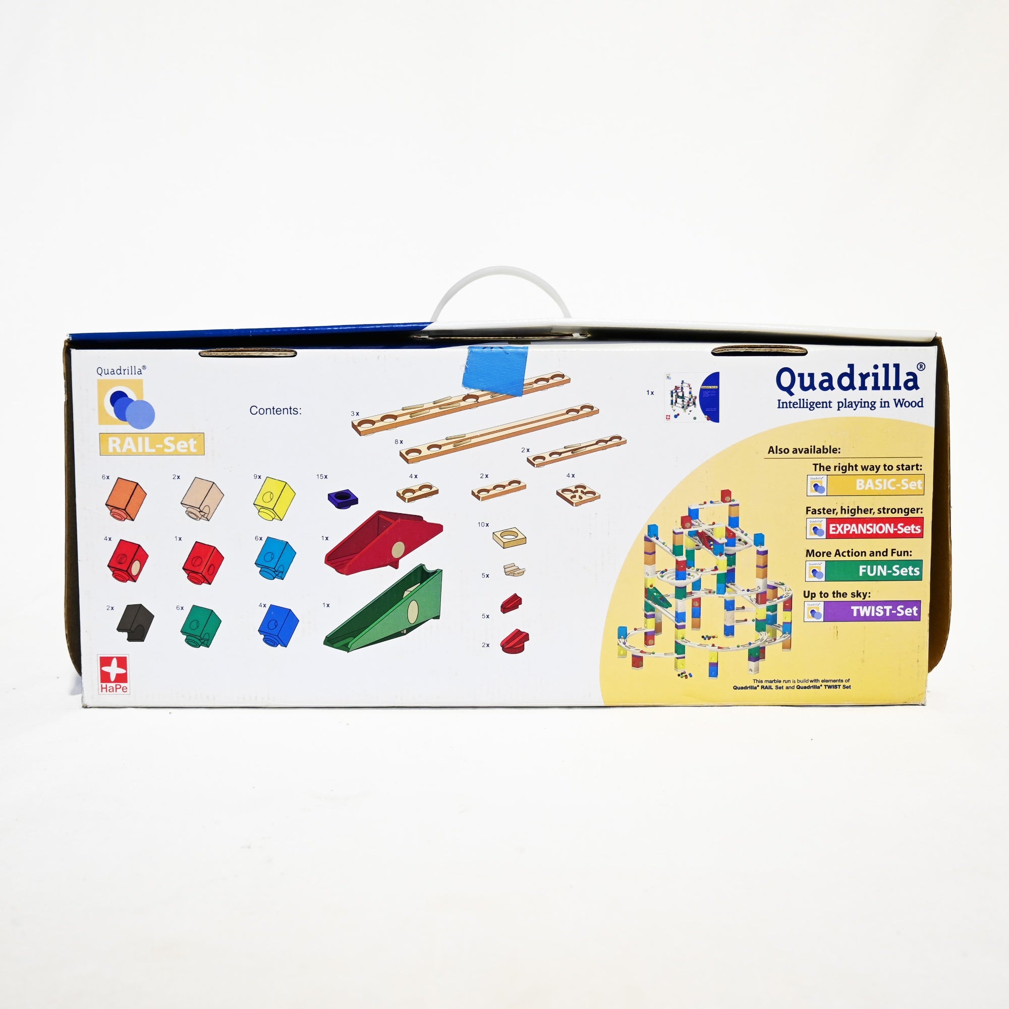 BorneLund Quadrilla Building Blocks Roll a ball Educational Toy Discontinued product / ボーネルンド クアドリラ レールセット 廃盤品 積み木 ビー玉転がし 知育玩具