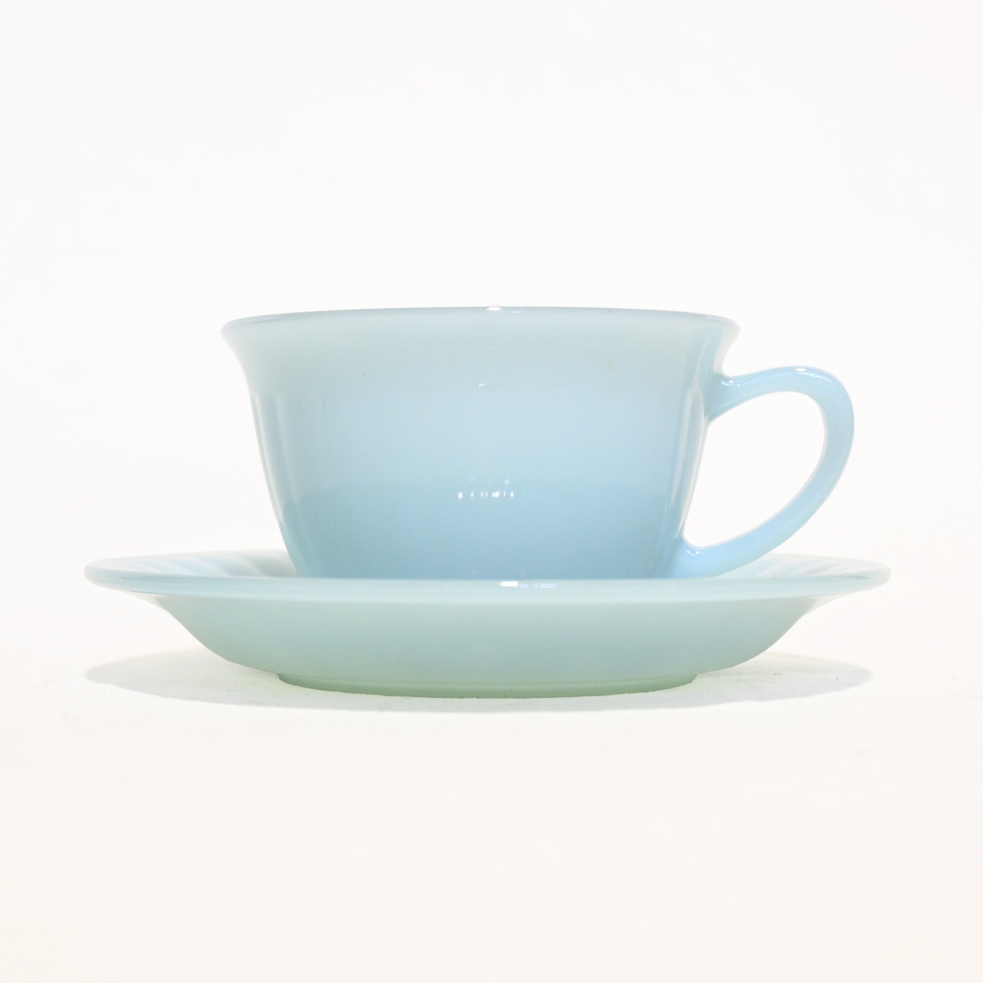 ARCOPAL Mister Donut  Opal blue collection C＆S 1999 Japan / アルコパル ミスド オパールブルーコレクション カップ＆ソーサー 1999年 ミスタードーナッツ コラボ グッズ