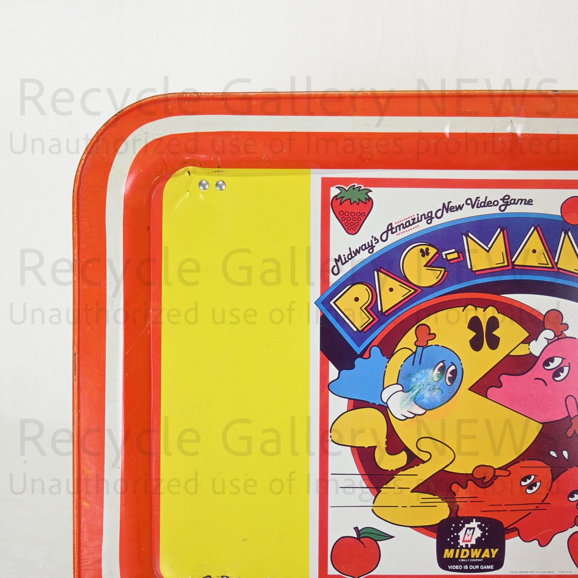PAC-MAN Folding Mini Table Tin Tray 1980’s Vintage / パックマン 折りたたみ ミニテーブルトレー ブリキトレイ 80年代ヴィンテージ
