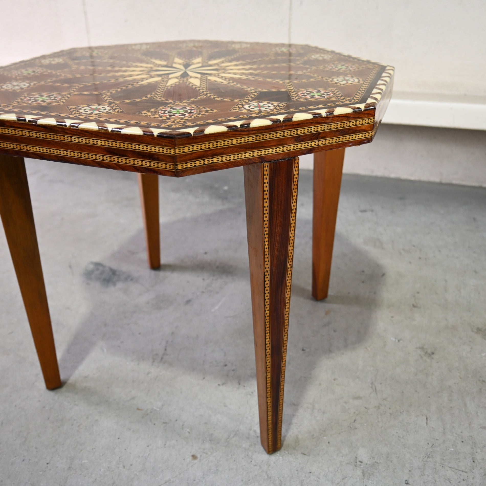 Taracea Furniture Spain Granada Traditional Craft Marquetry Table Vintage / スペイン グラナダ 伝統工芸 タラセア 寄木細工 テーブル ヴィンテージ