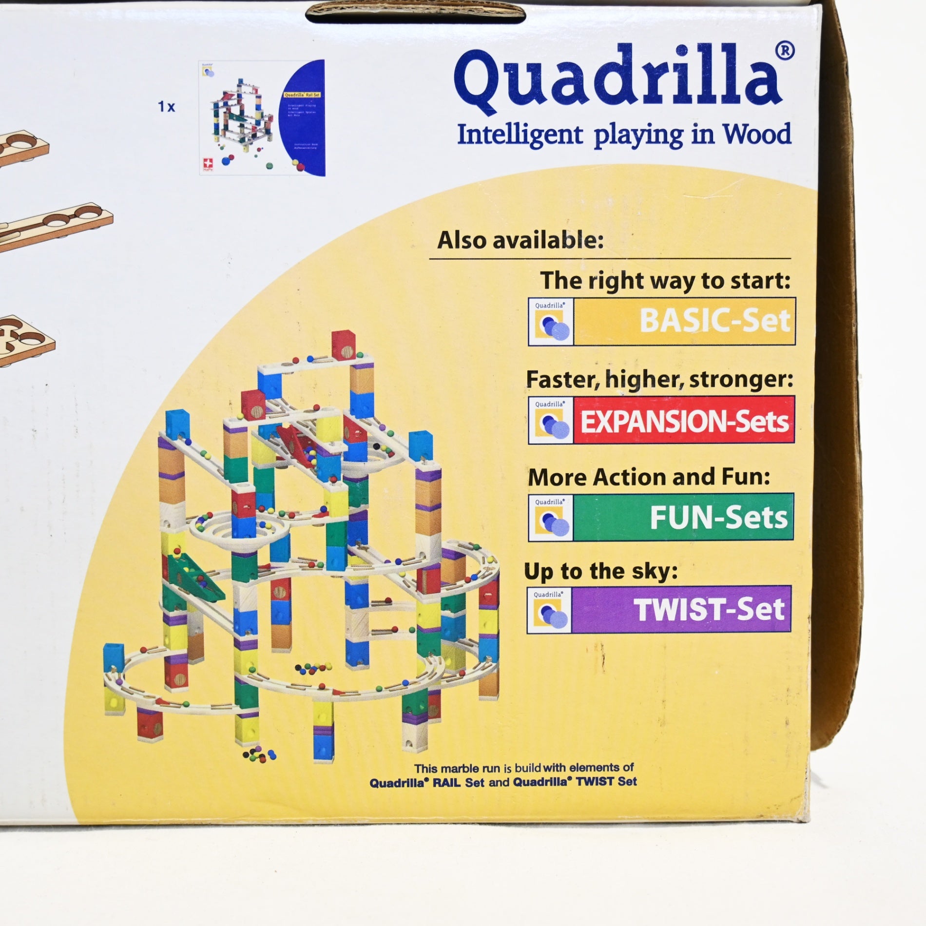 BorneLund Quadrilla Building Blocks Roll a ball Educational Toy Discontinued product / ボーネルンド クアドリラ レールセット 廃盤品 積み木 ビー玉転がし 知育玩具