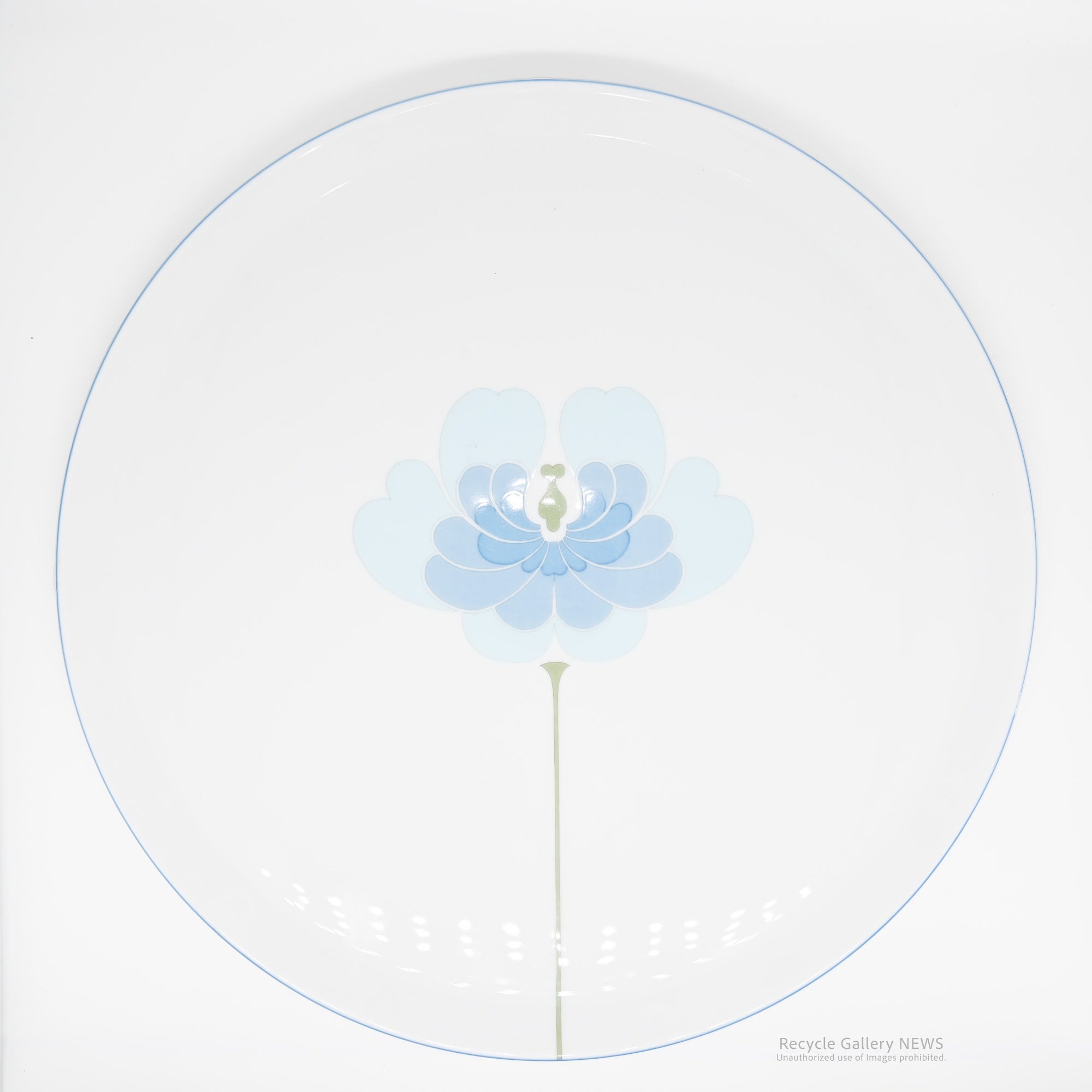 Rosenthal "Blue Flower" 100th Anniversary Plate Made in Germany Scandinavian Style / ローゼンタール 100周年記念プレート ブルーフラワー  ドイツ 北欧テイスト