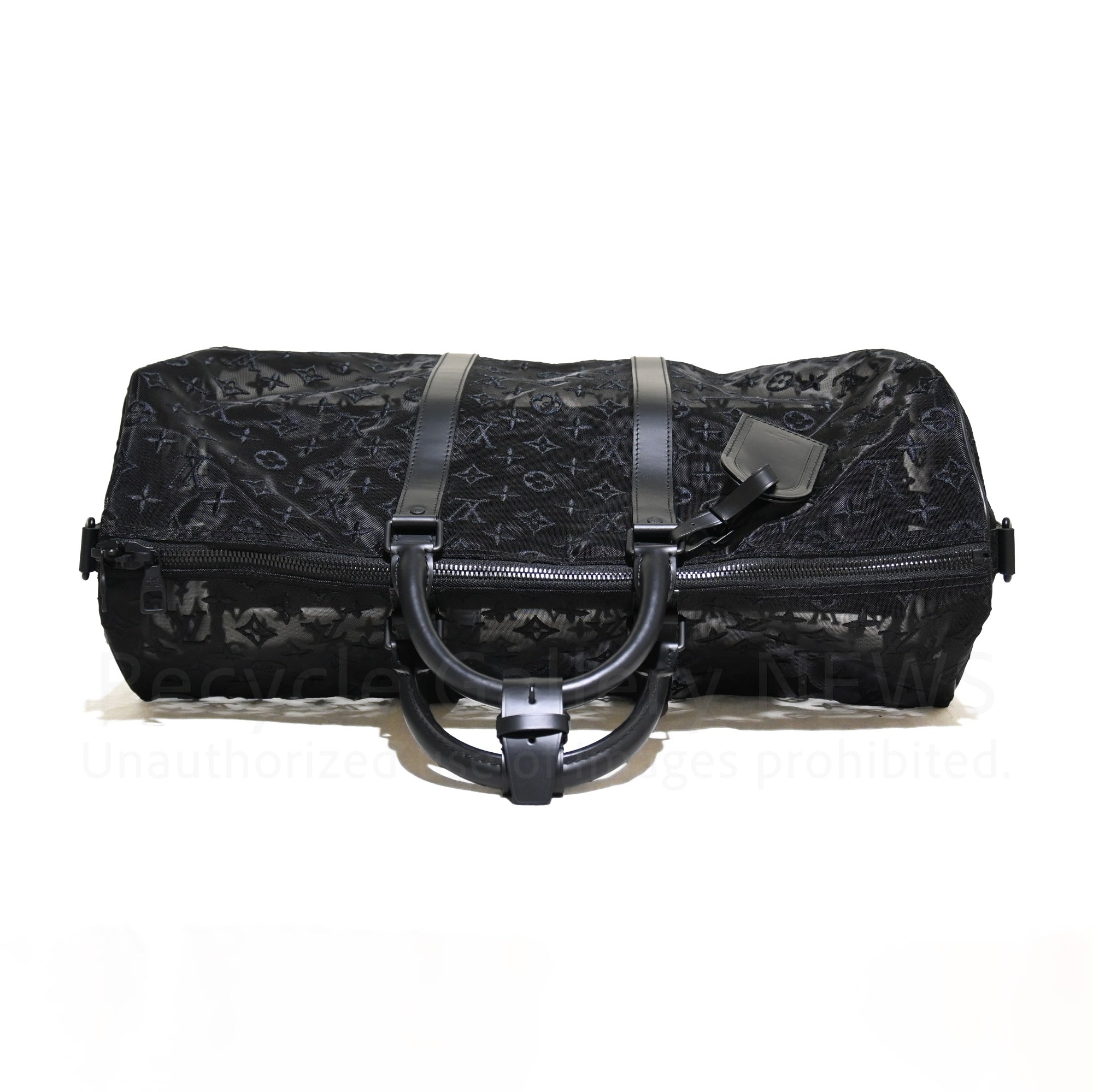 LOUIS VUITTON 2019 AW Virgil Abloh M53971 Monogram Mesh and Leather Boston Bag Keepall Bandouliere 50 / ルイ・ヴィトン ヴァージル・アブロー モノグラム メッシュ・レザー ボストンバッグ キーポル バンドリエール50