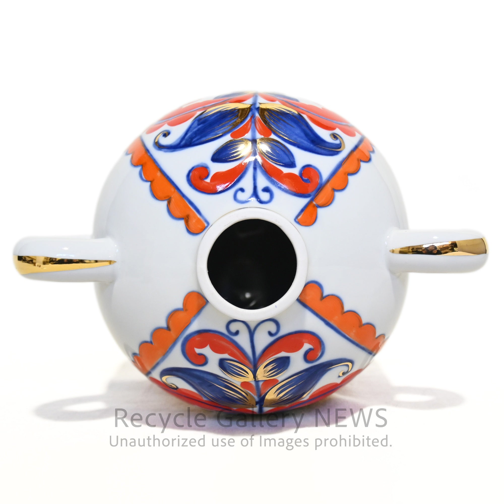 Soviet Vase Folklore Hand painted Russian Vintage / ソ連 ソヴィエト 花瓶 フォークロア ハンドペイント ロシアヴィンテージ