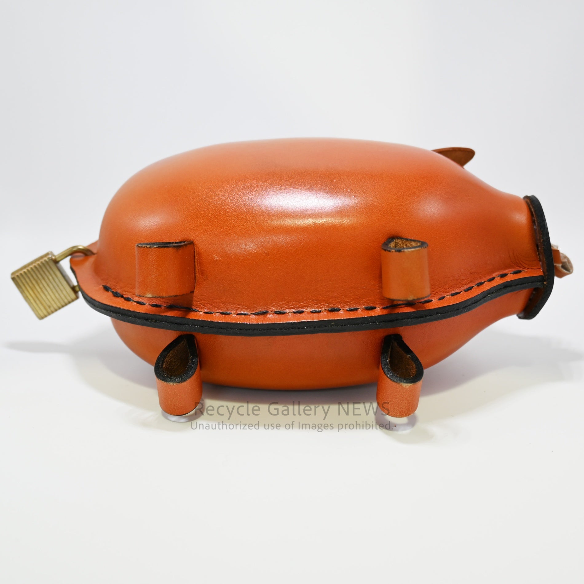 Konoike Seisakusho Leather Piggy Bank Retro Japanese Vintage / 鴻池製作所 革製 ぶた 貯金箱 レトロ日本 ヴィンテージ