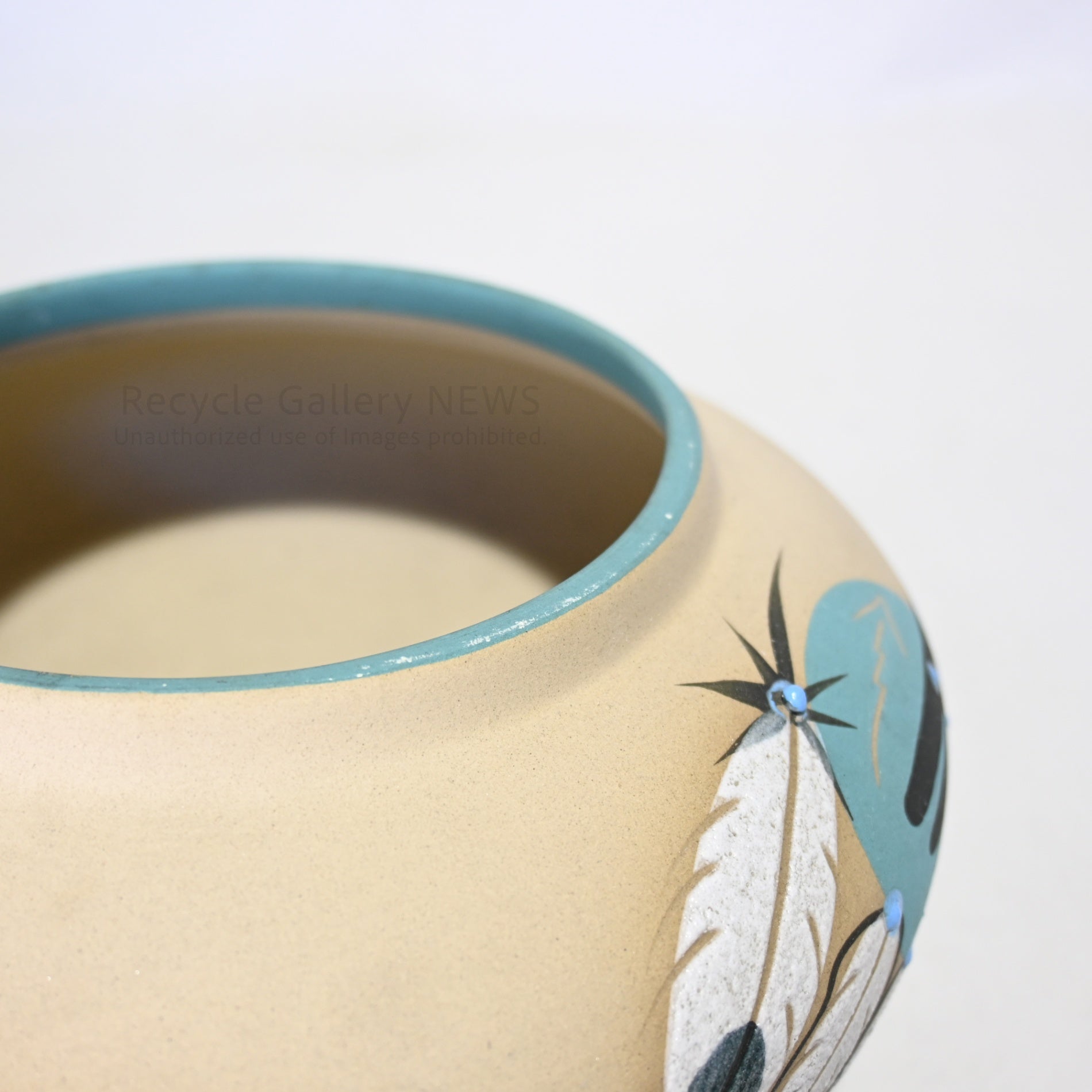 Betty Selby Native American motif Ceramic pot Vase Interior object / ベティ・セルビー ネイティブアメリカン モチーフ 陶磁器 ポット 花瓶 インテリアオブジェ