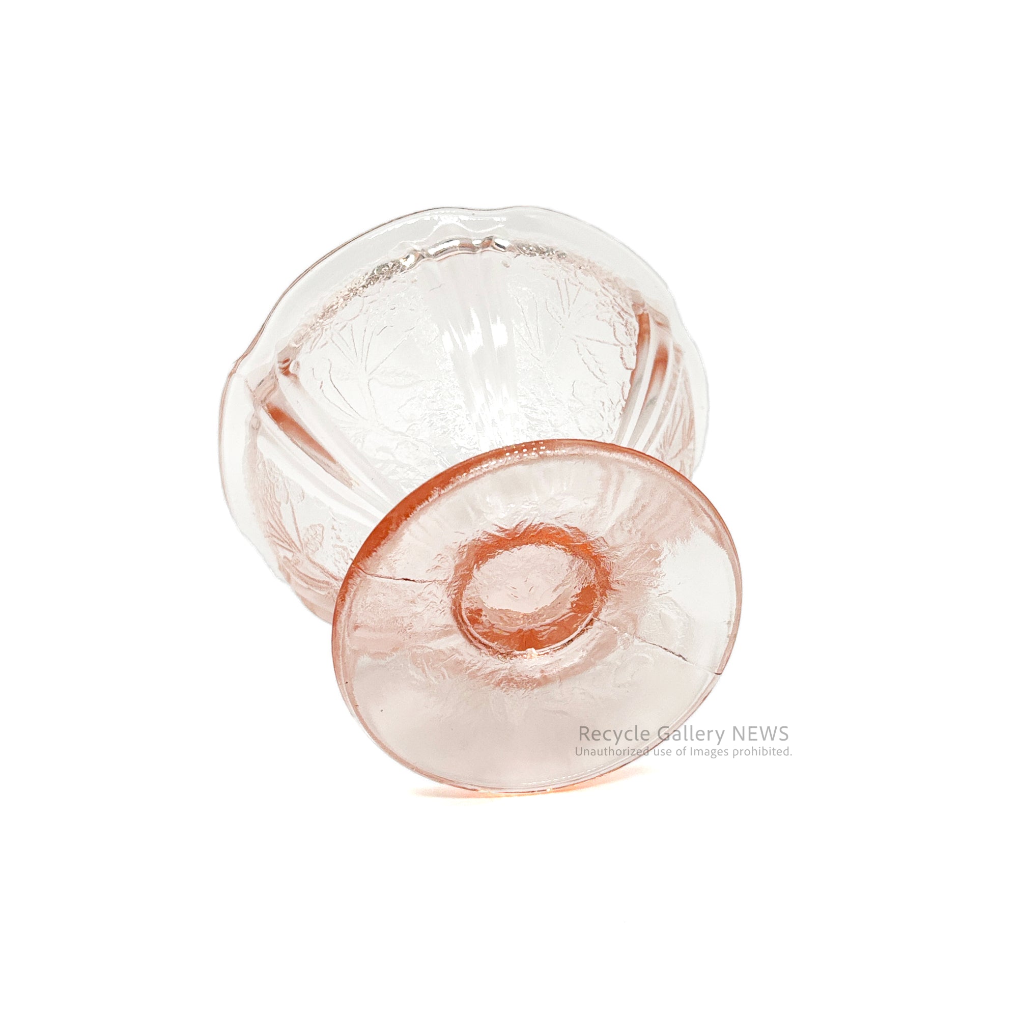Jeannette Glass Co. Cherry Blossom Sherbet glass U.S.A Vintage / ジャネットグラス シャーベットカップ ヴィンテージ 1930年代 ヴィンテージ