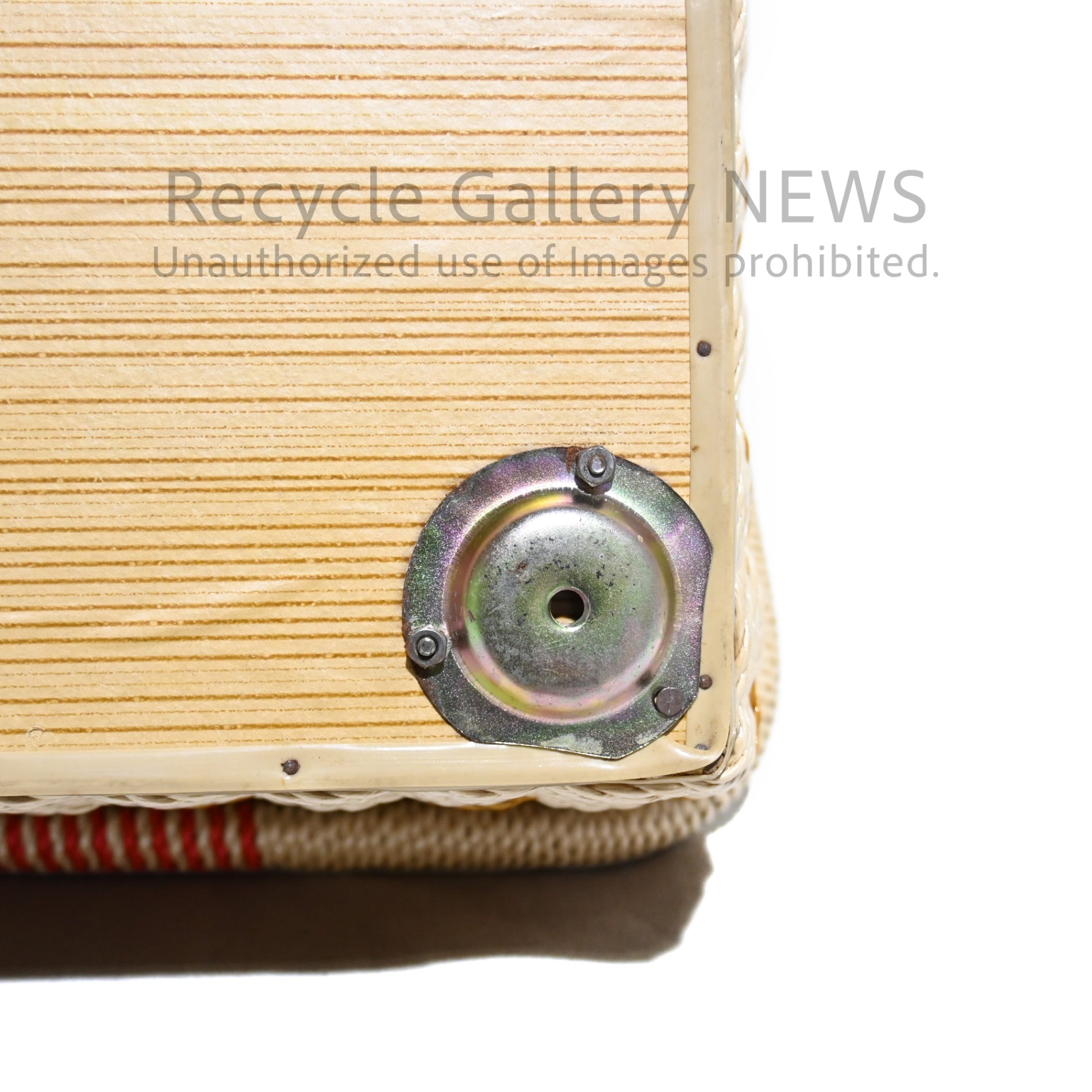 FRUIT OF THE ROOM Sewing Basket Box Retro Embroidery Vintage Unused / フルーツ・オブ・ザ・ルーム 裁縫箱 ソーイングバスケット レトロ 刺繍 ヴィンテージ 未使用 新古品